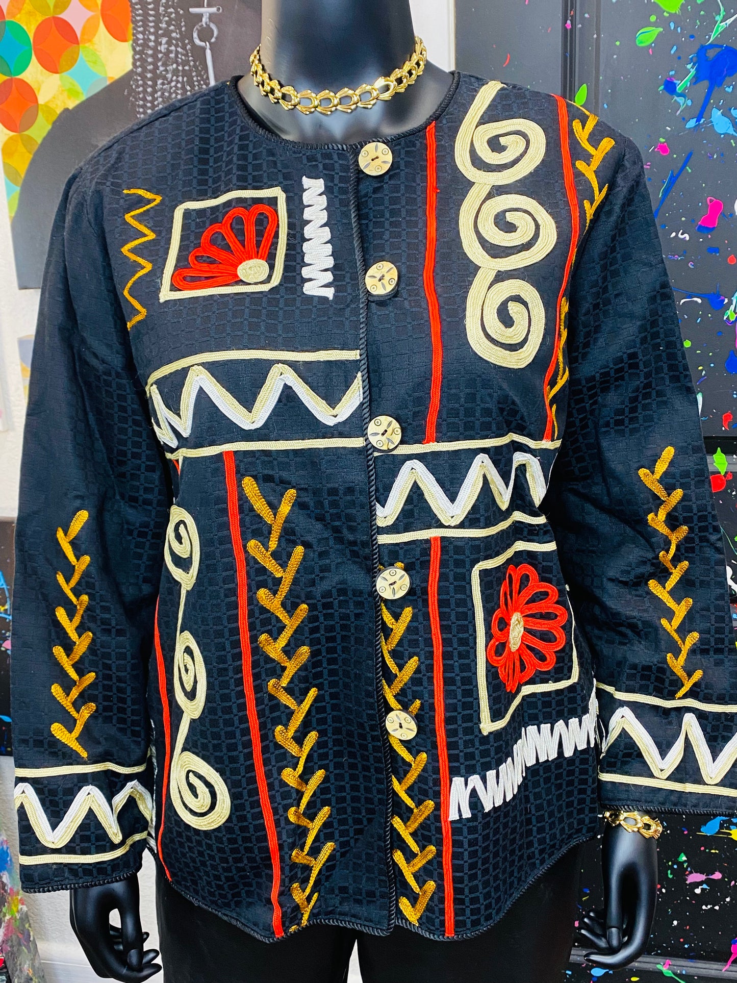 Vintage Indigo Moon Blazer