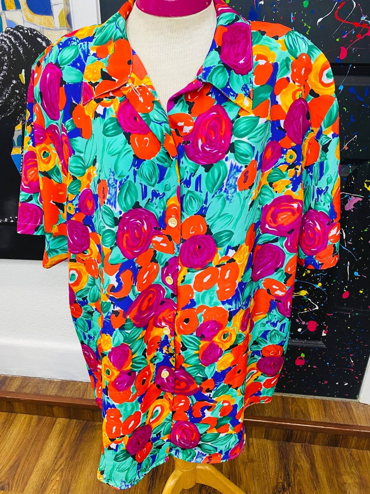 Vintage Floral Blouse