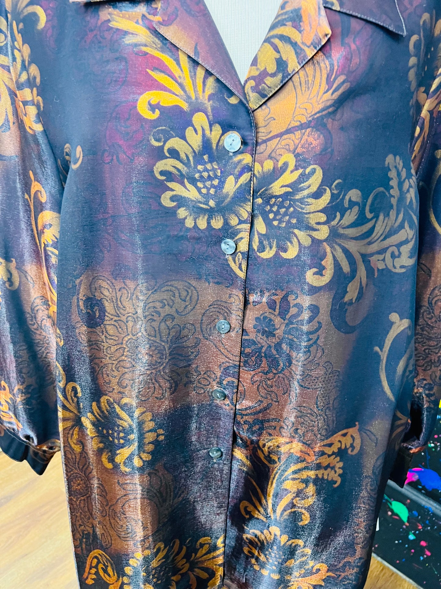 100% Silk Vintage Blouse