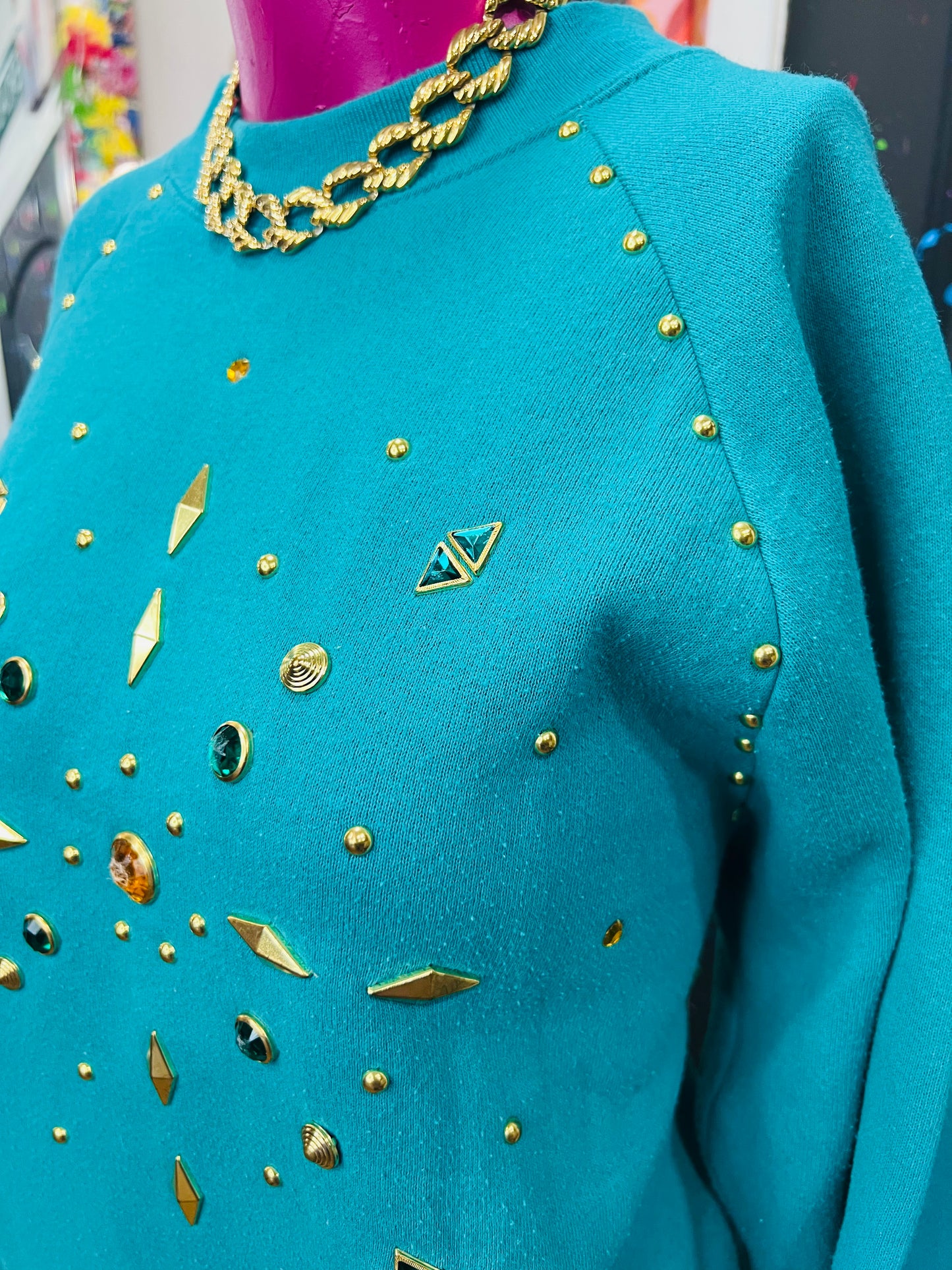 Vintage Jeweled Sweatshirt