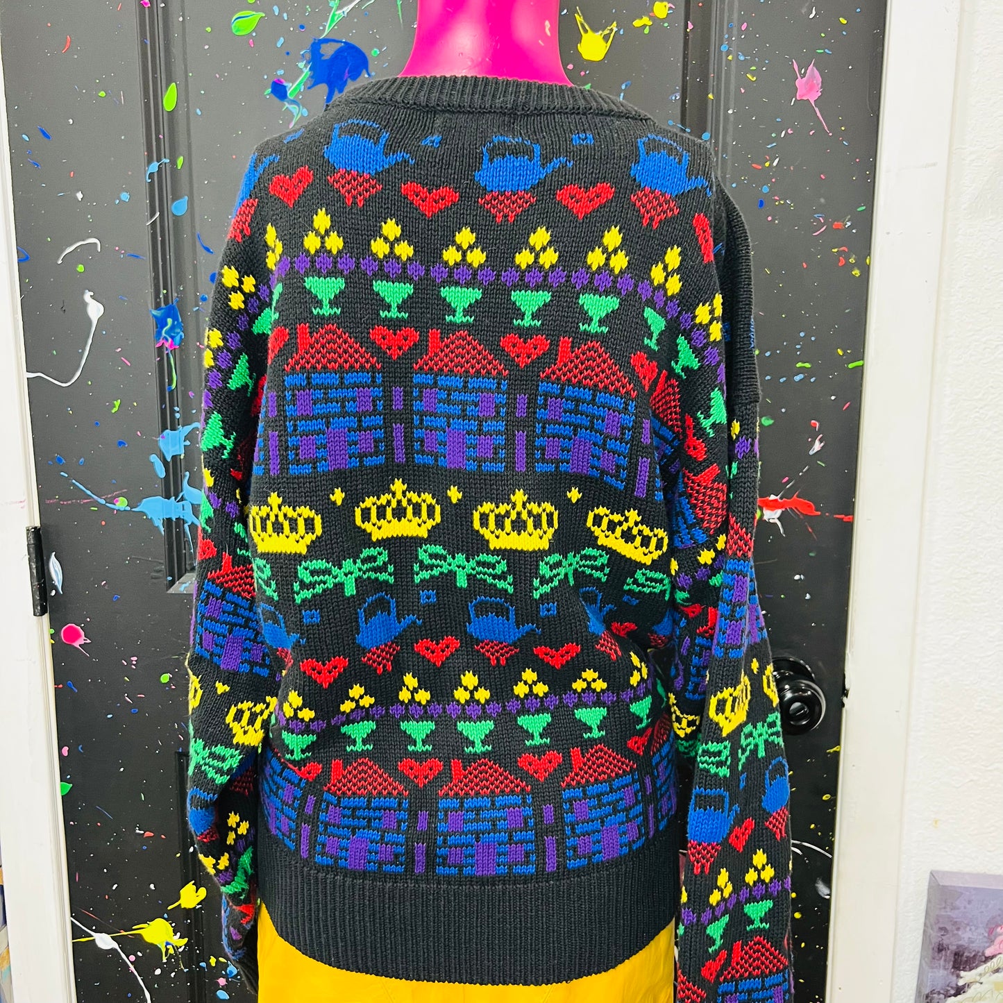 Vintage Knit Primary Color Sweater