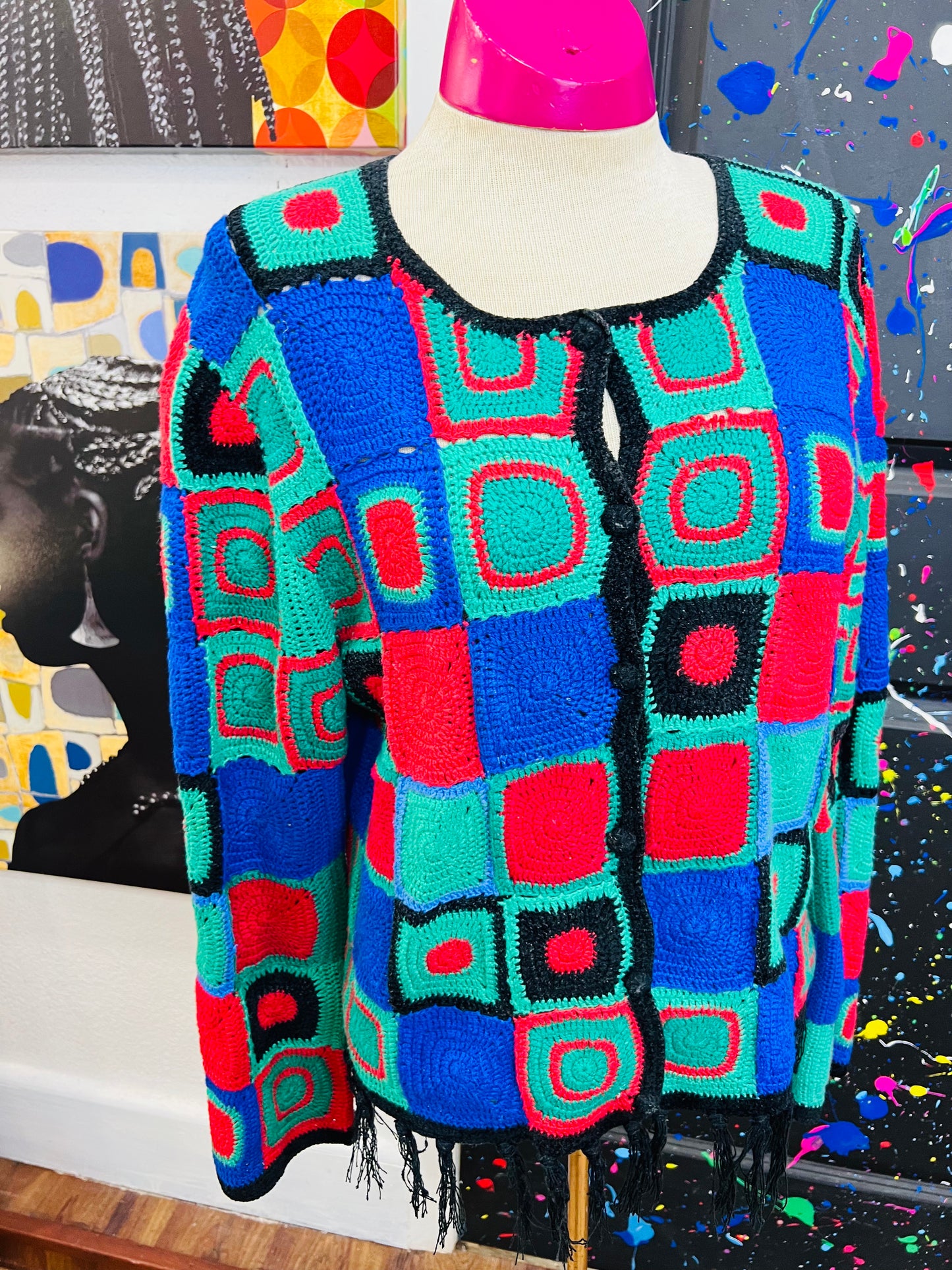 Vintage Color Block Sweater (12)