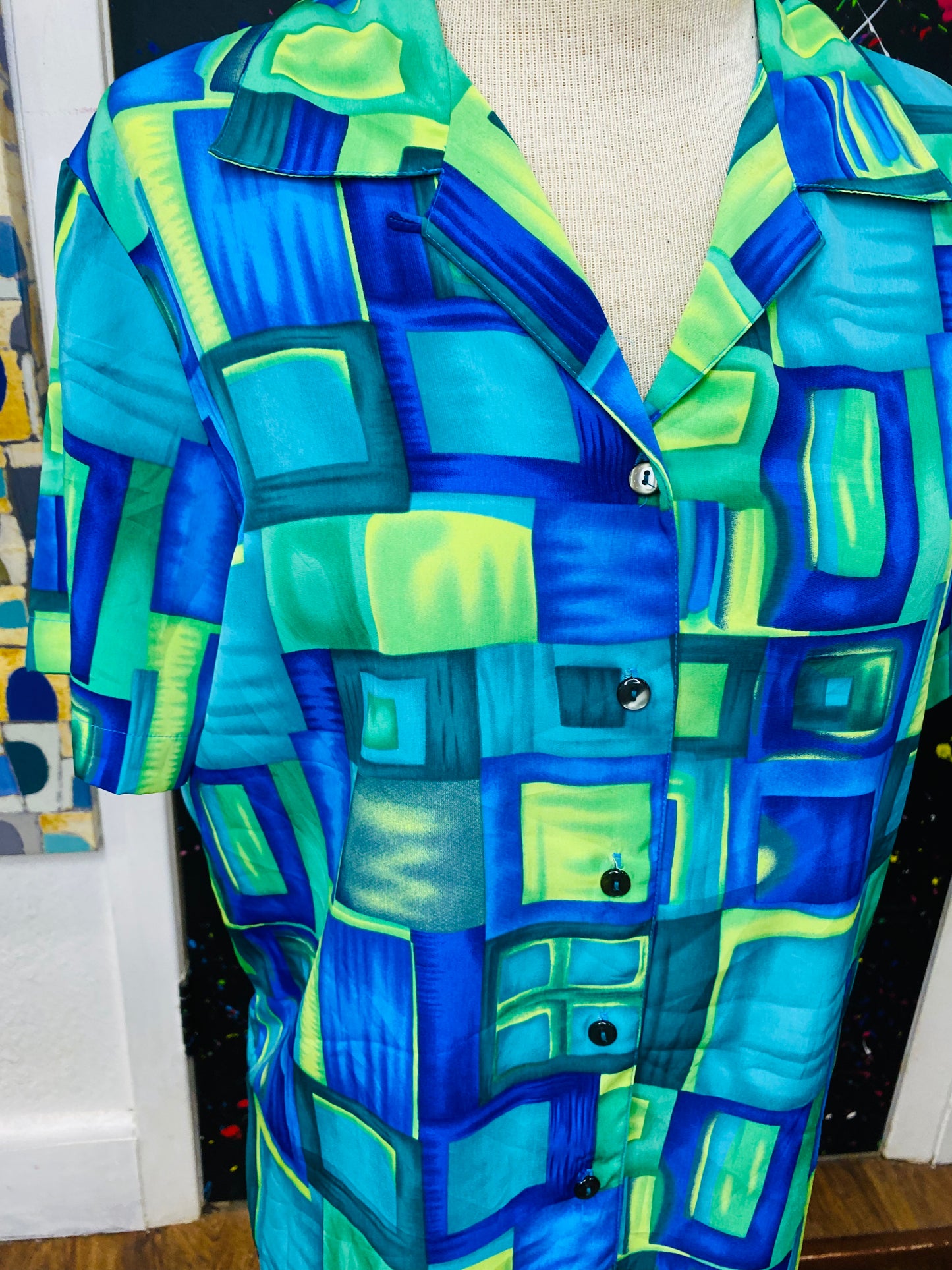 Square Design Blouse