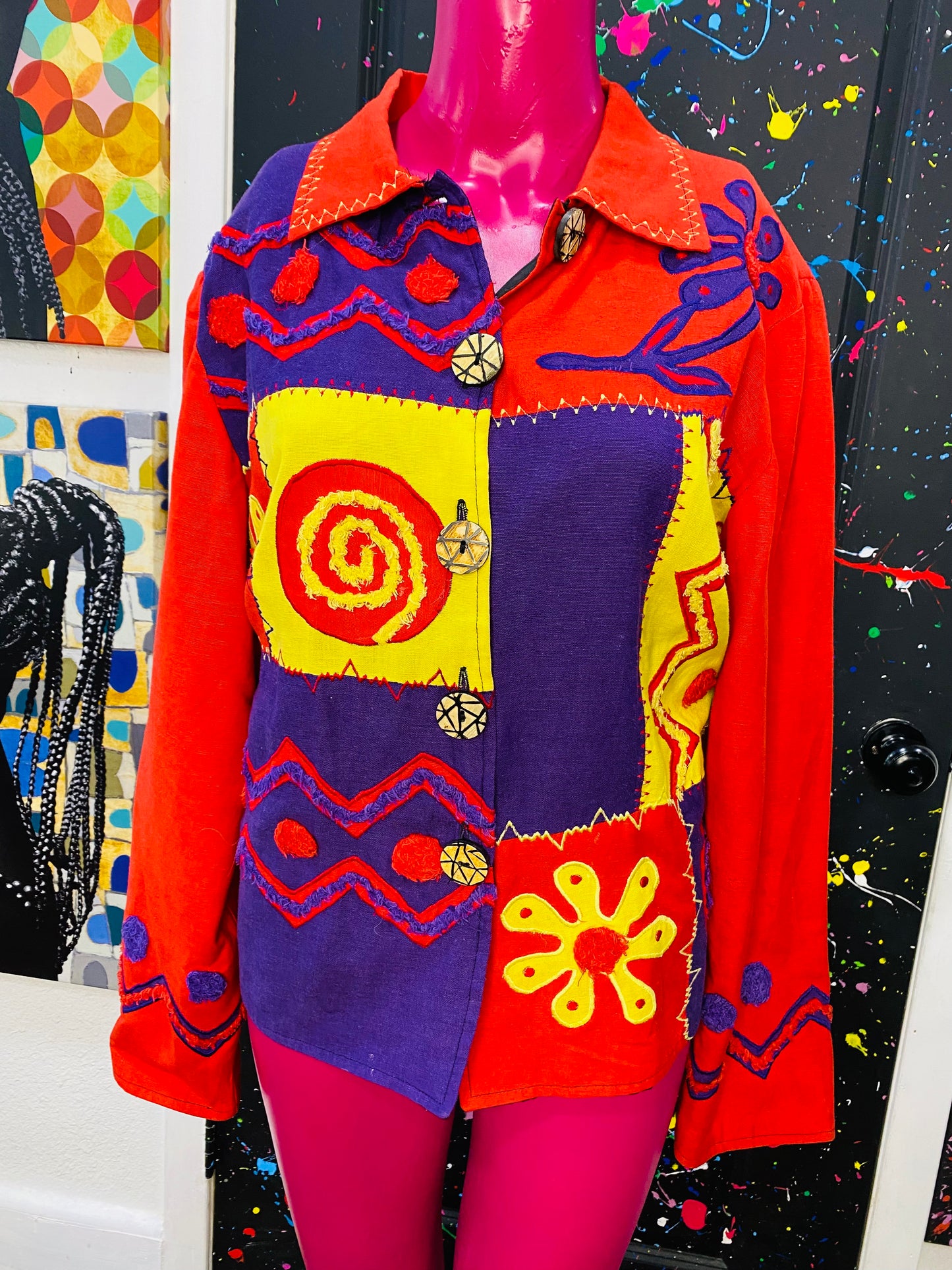 Vintage Embroidered Blazer