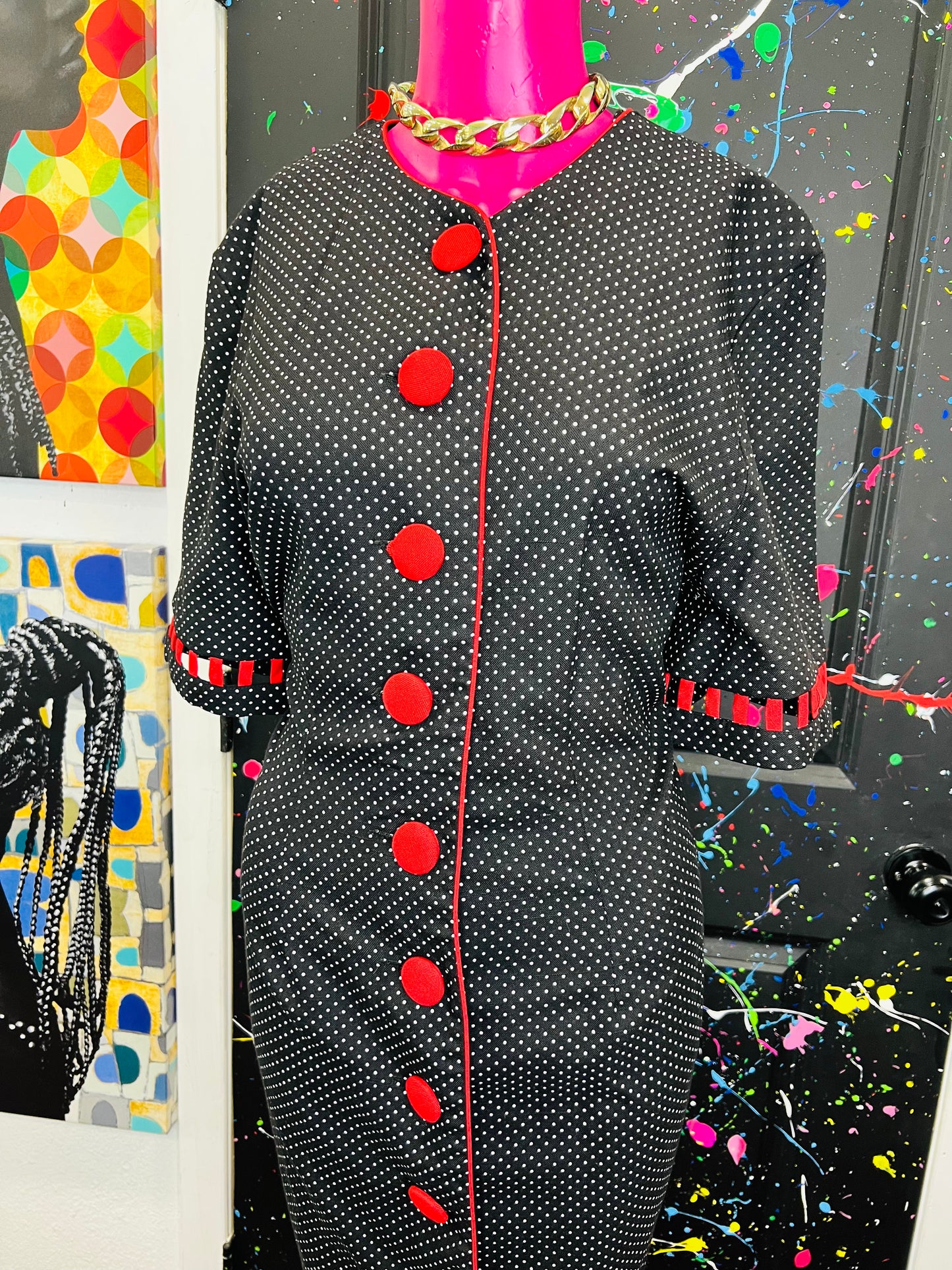 Vintage Polka Dot Dress