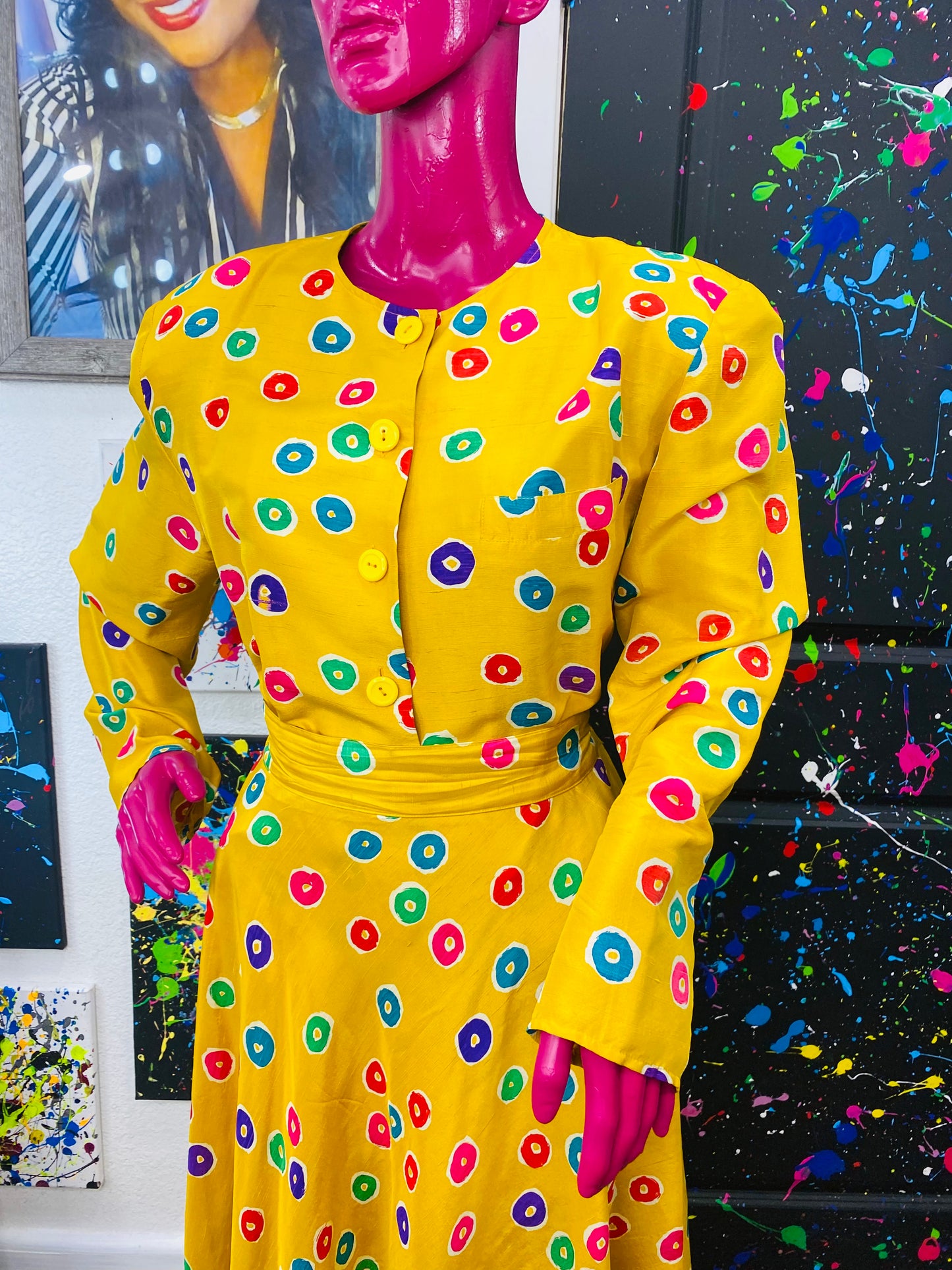 Vintage 100% Silk 2 Piece Set