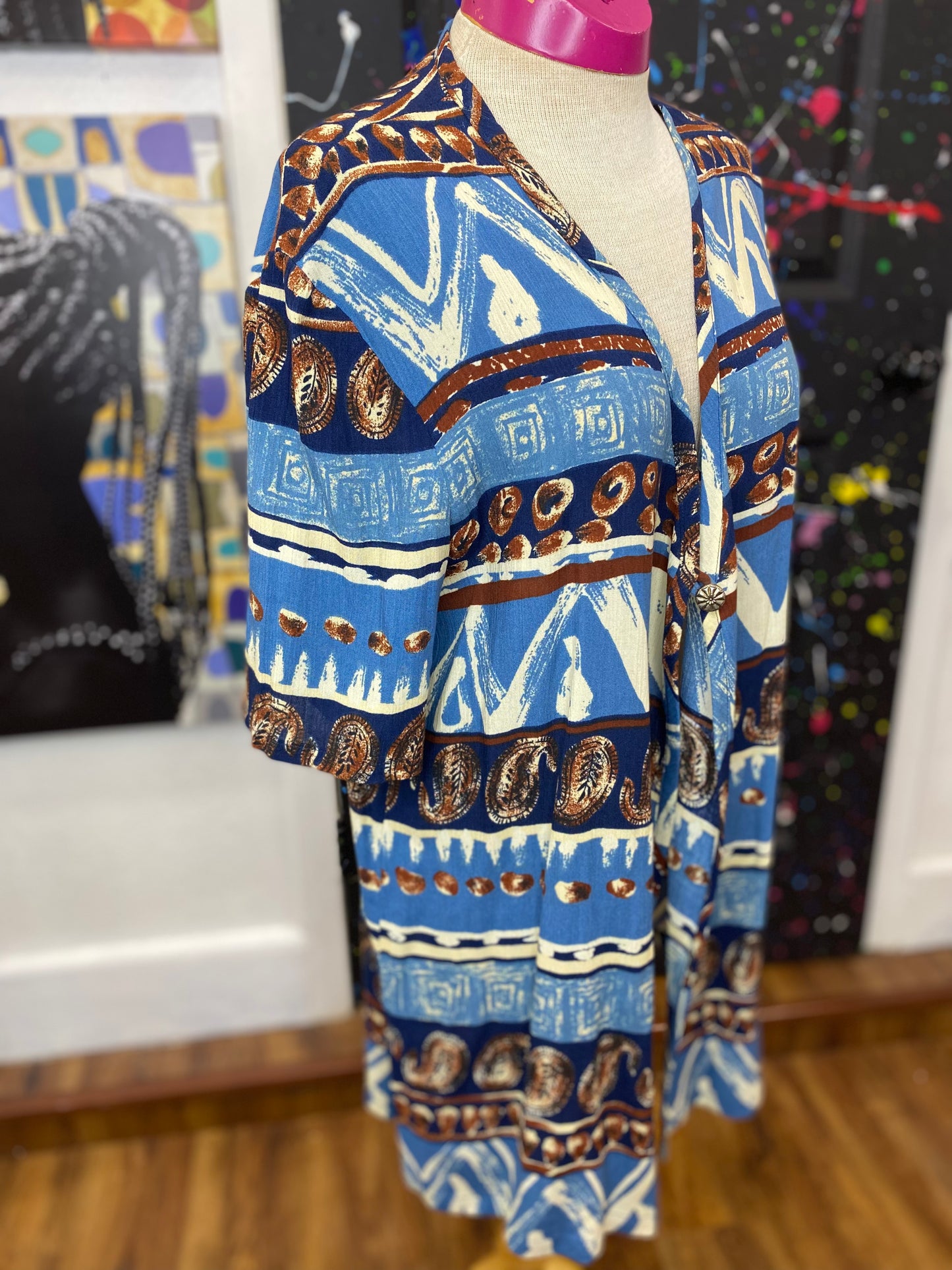 Vintage One Button Blouse