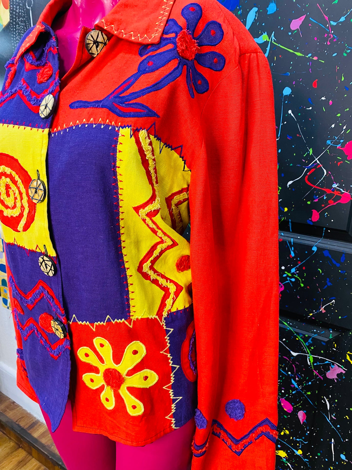 Vintage Embroidered Blazer