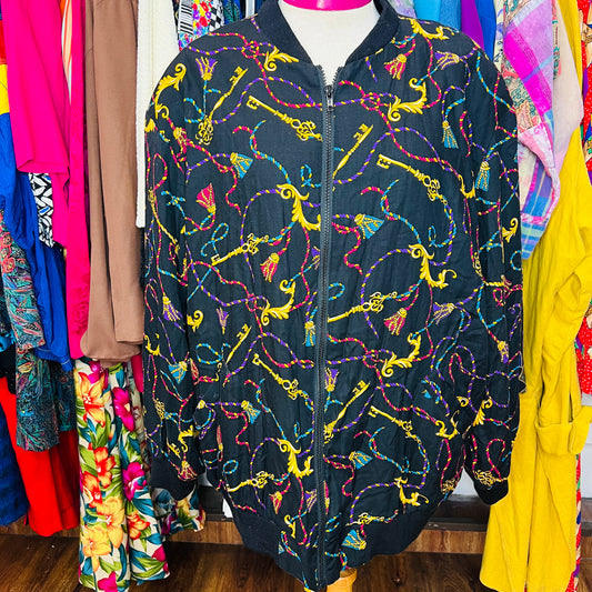 Vintage Rayon Bomber