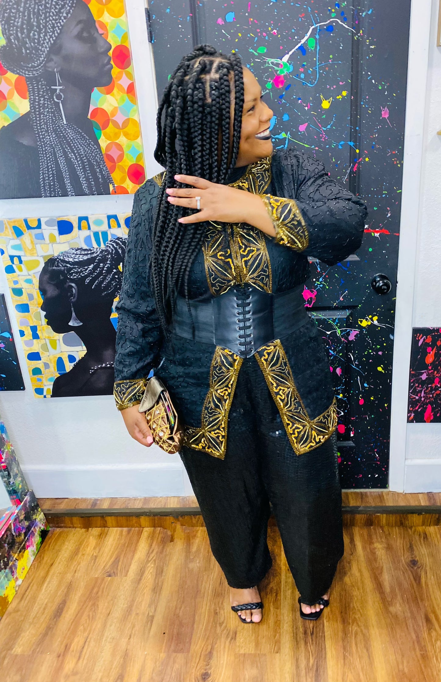 Vintage 100% Silk Sequin Set (20)