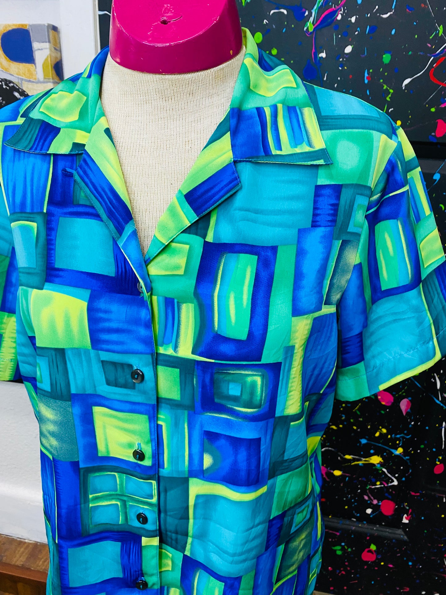 Square Design Blouse