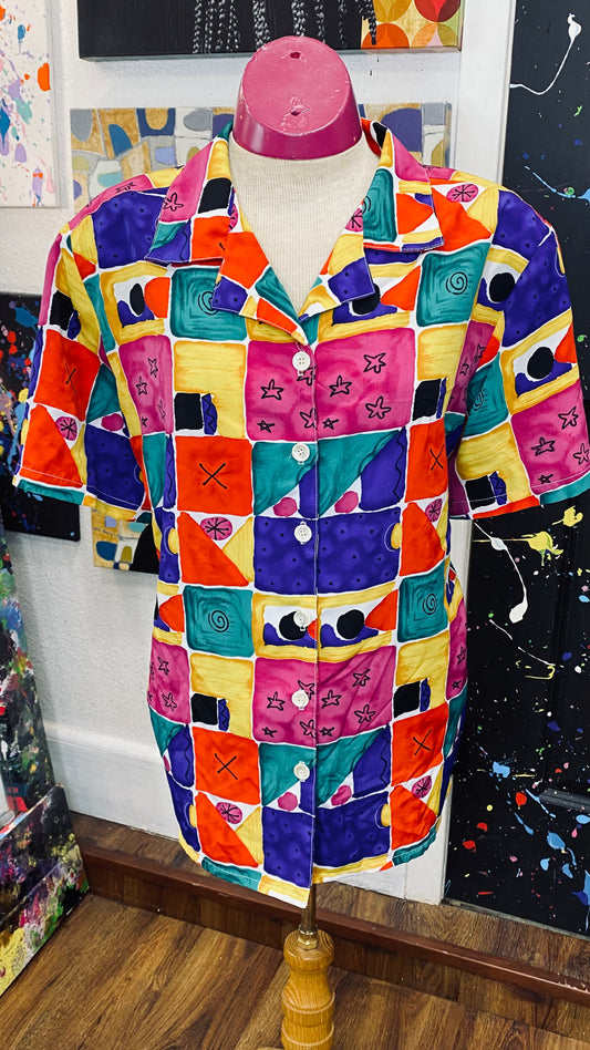 Vintage Abstract Blouse (18)
