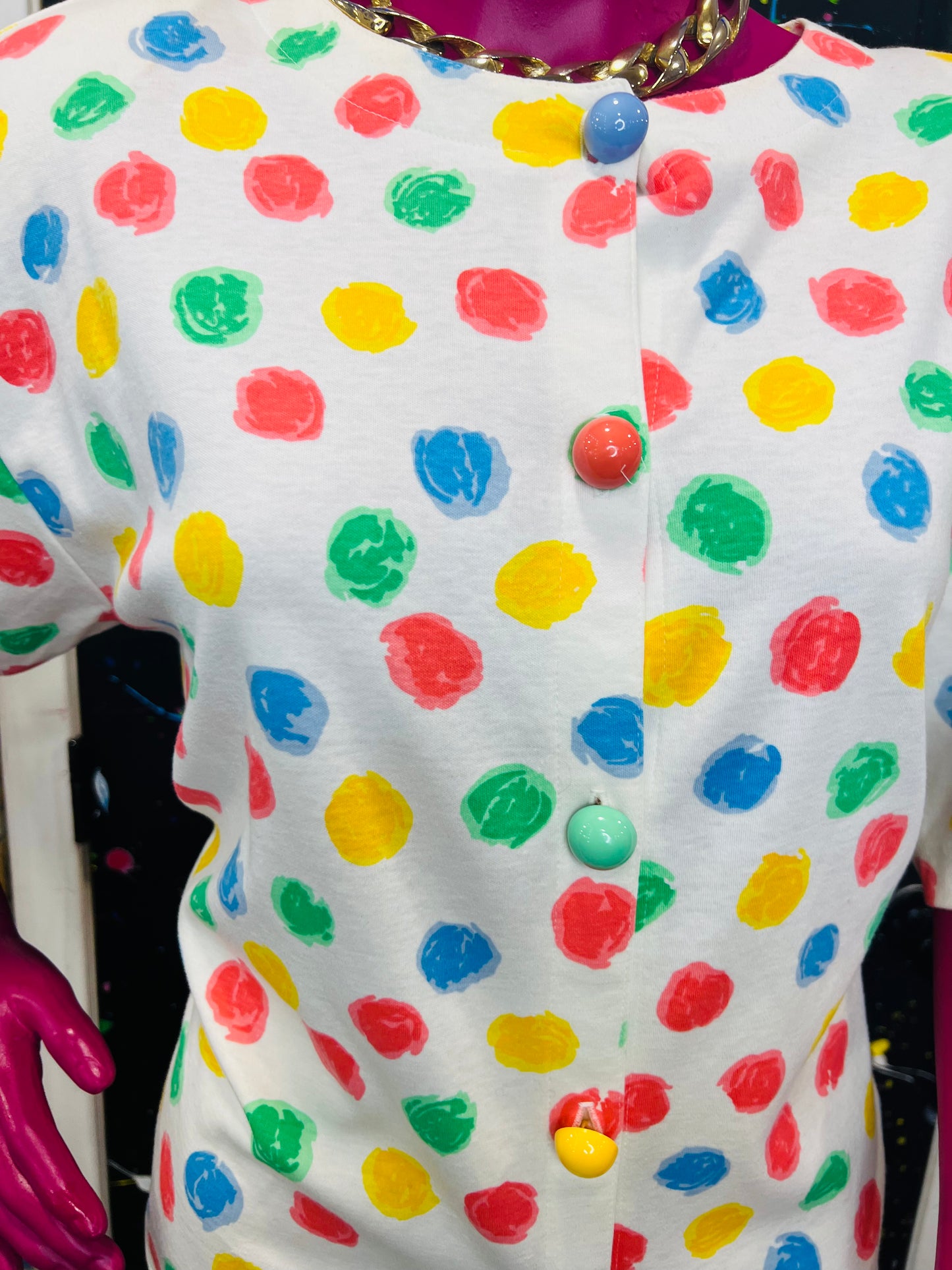 Vintage Polka Dot Blouse