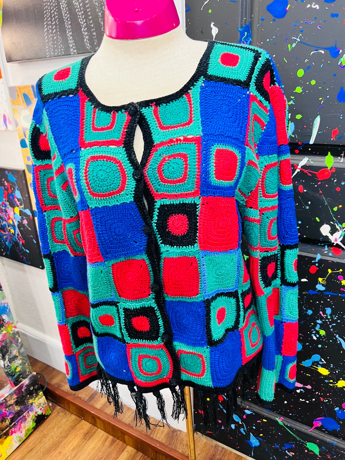 Vintage Color Block Sweater (12)