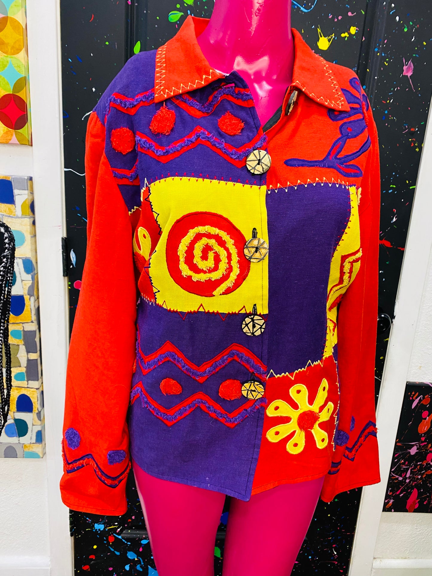 Vintage Embroidered Blazer