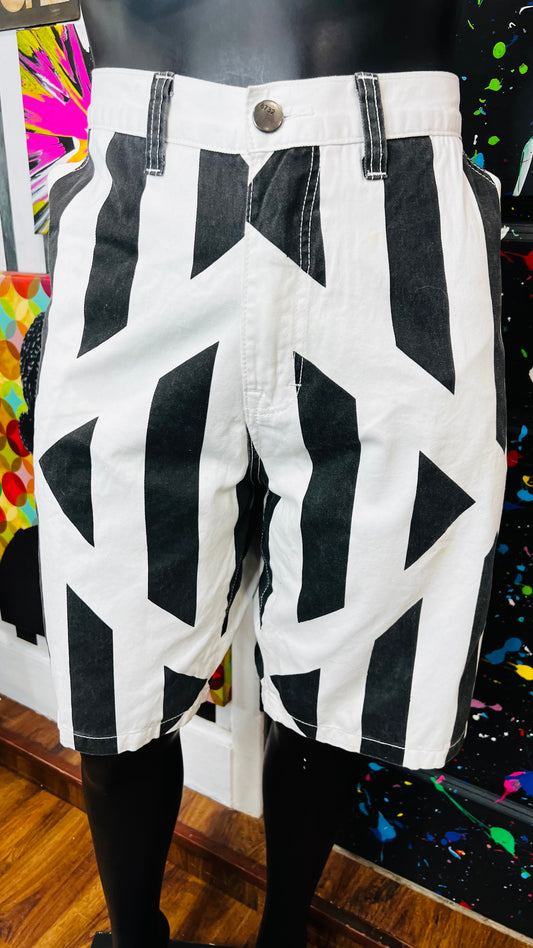 Vintage Denim Black & White Shorts (16)