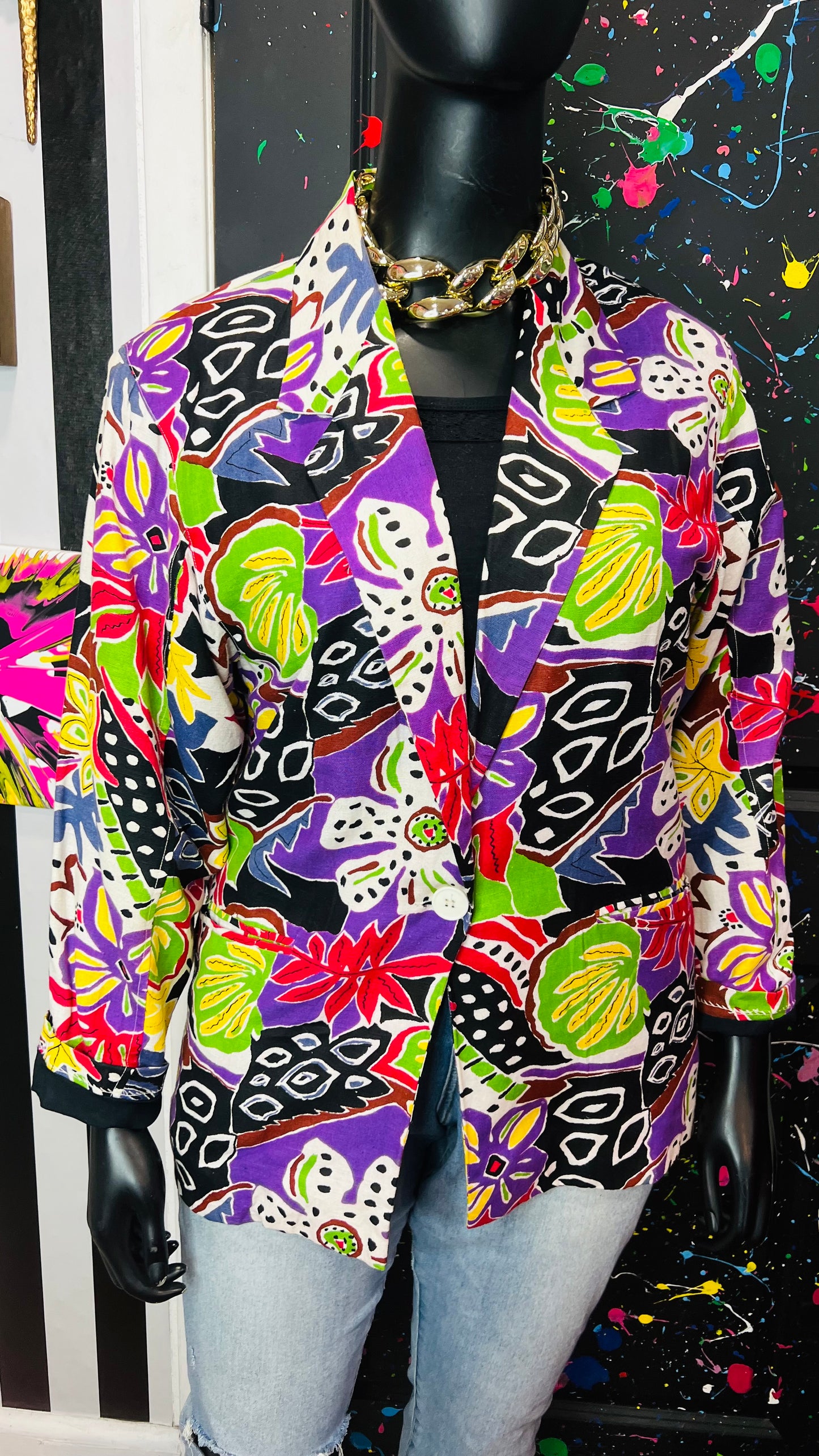 Vintage Abstract 80’s Blazer (14/16)