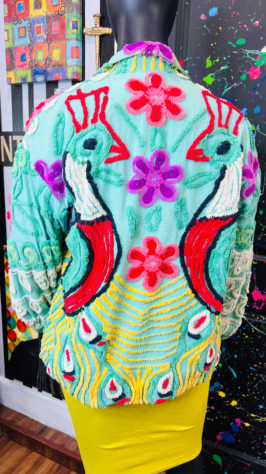 Vintage Unique Handmade Jacket (OS)