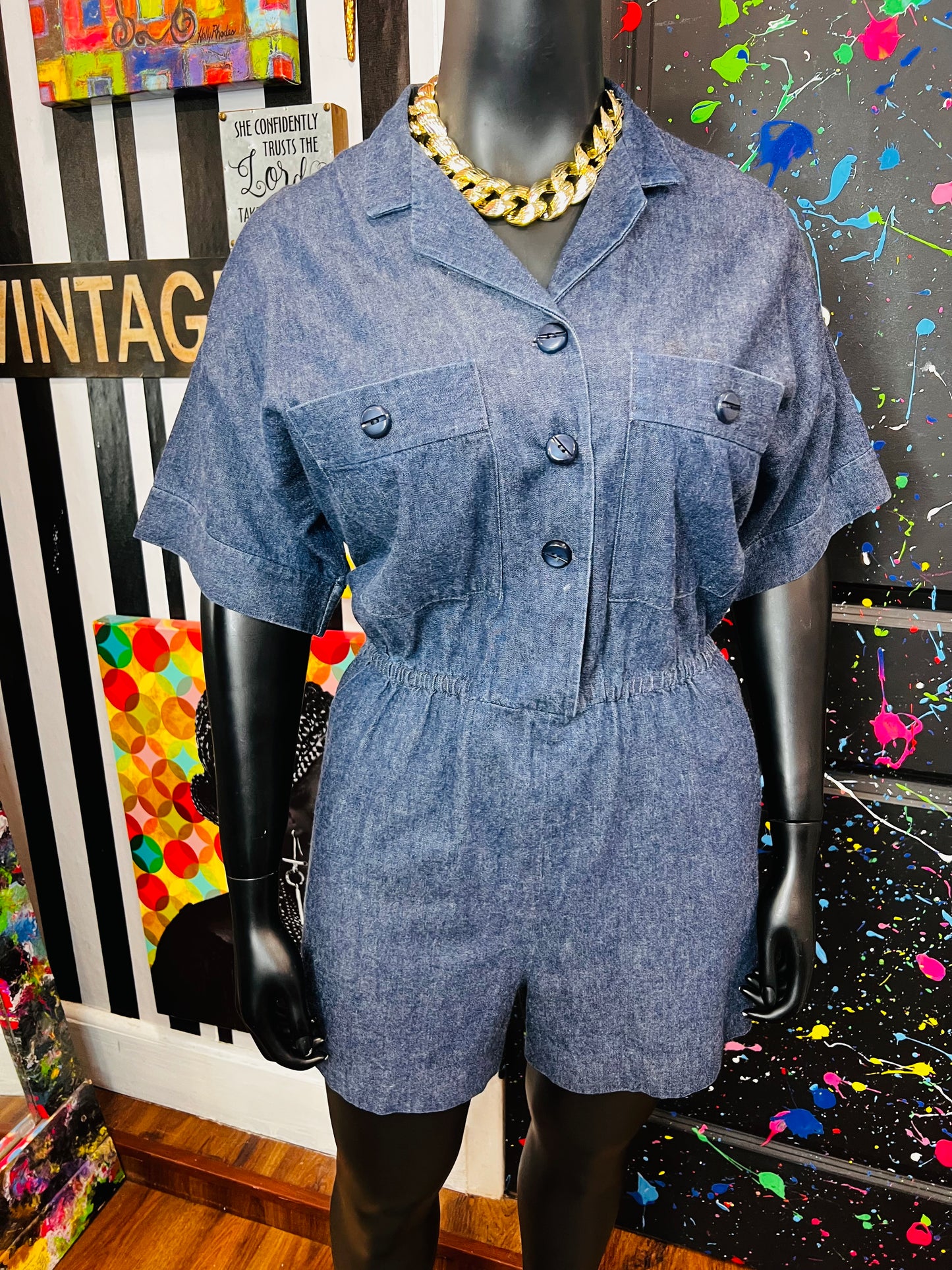Vintage Denim Romper (18)
