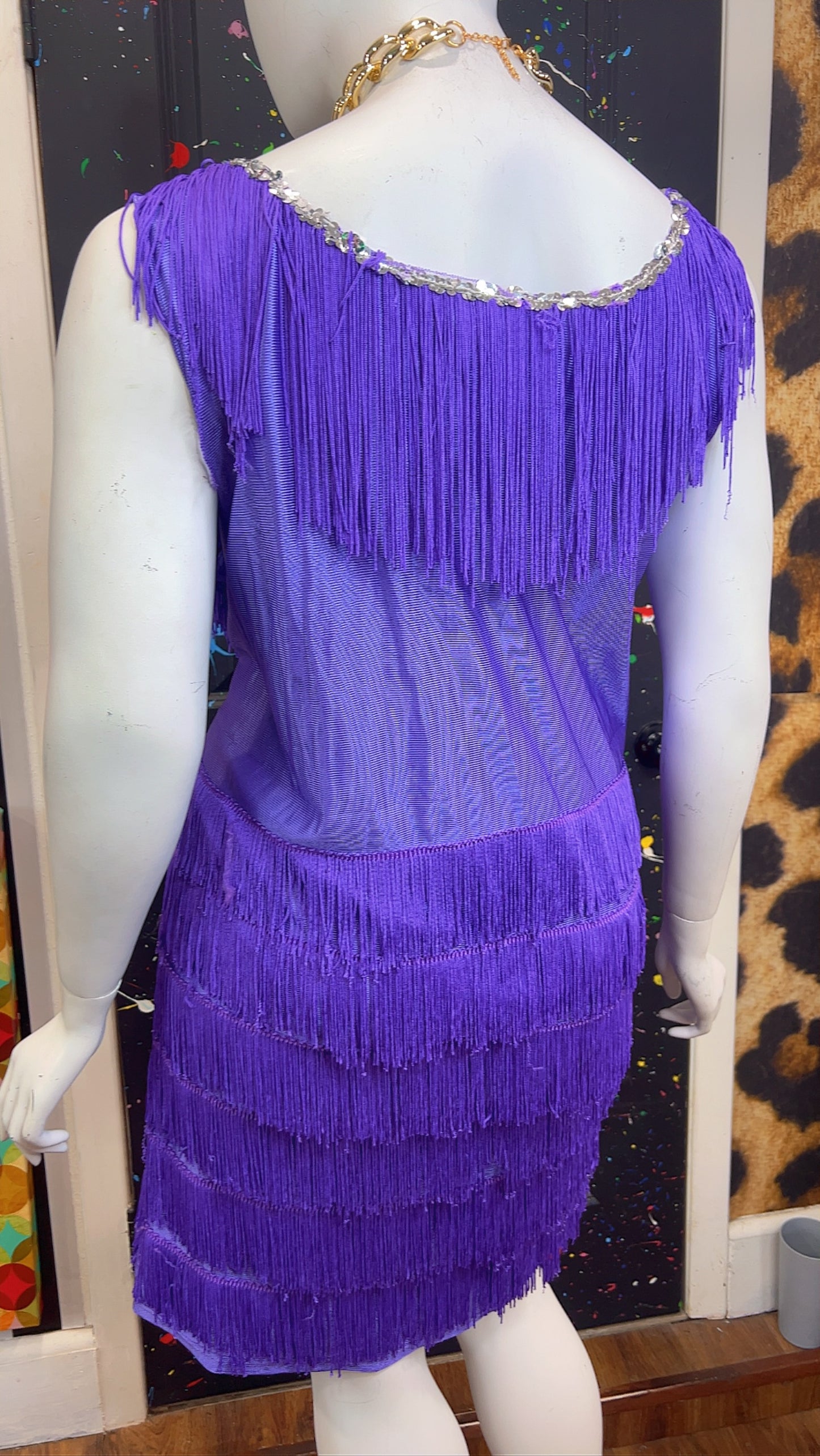 Purple Fringe Dress (24)