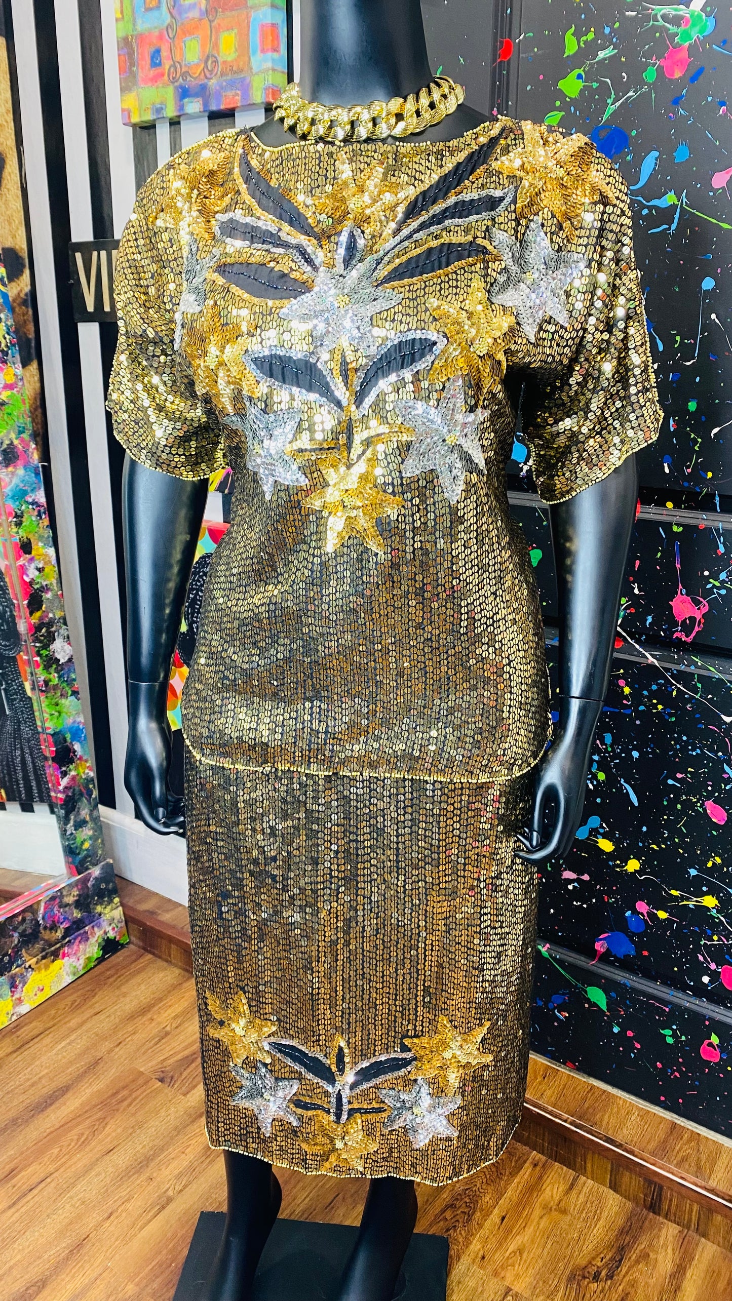 Vintage Sequin Skirt Set (18/20)
