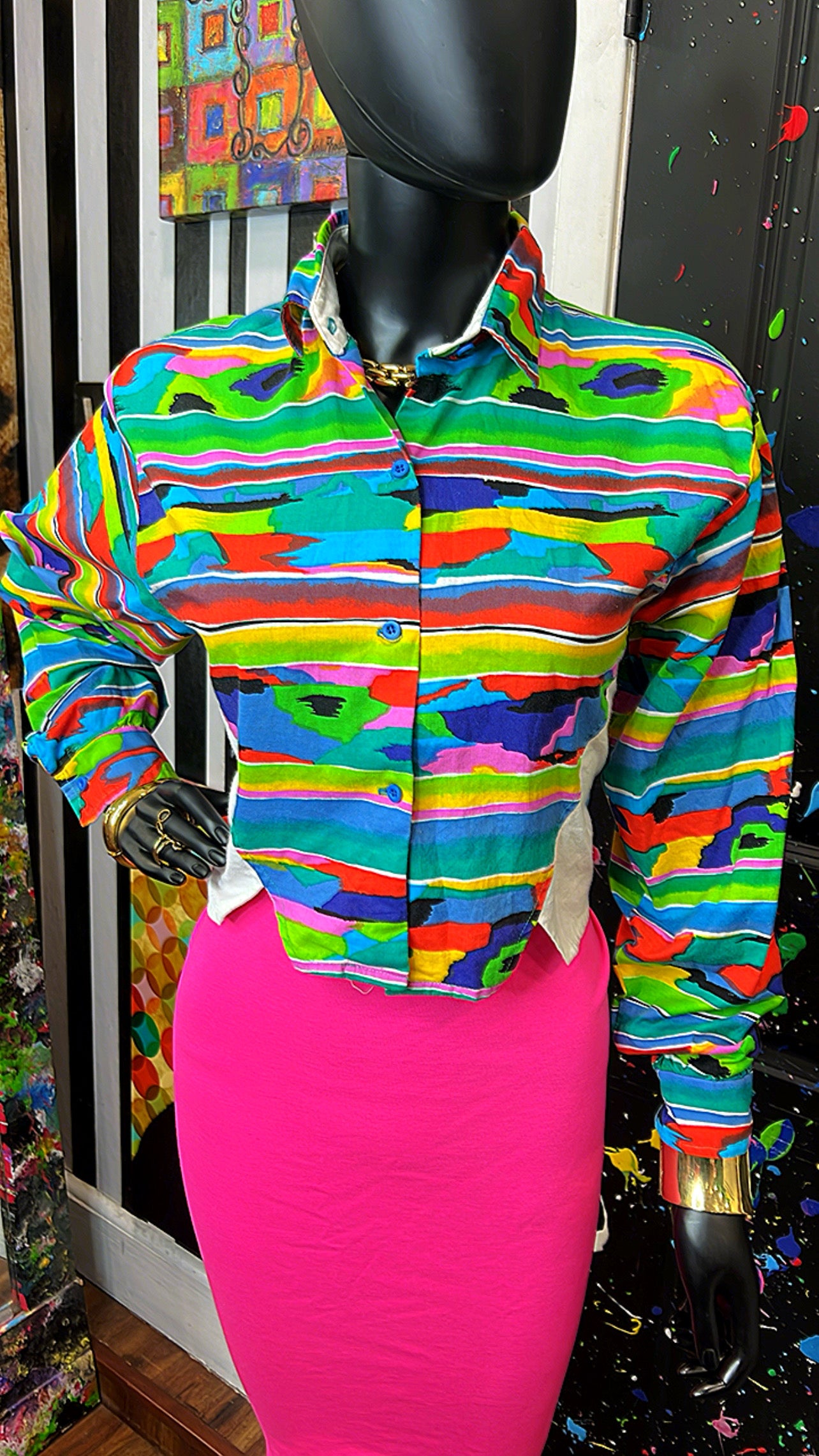 Vintage Cotton Western Blouse (12)