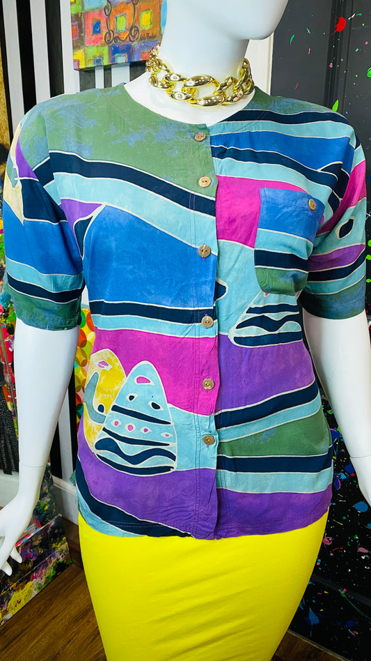 Vintage Abstract Blouse (18)