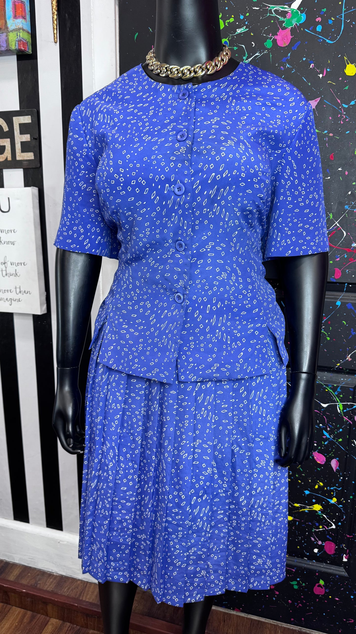 Vintage Leslie Fay Skirt Set (24WP)