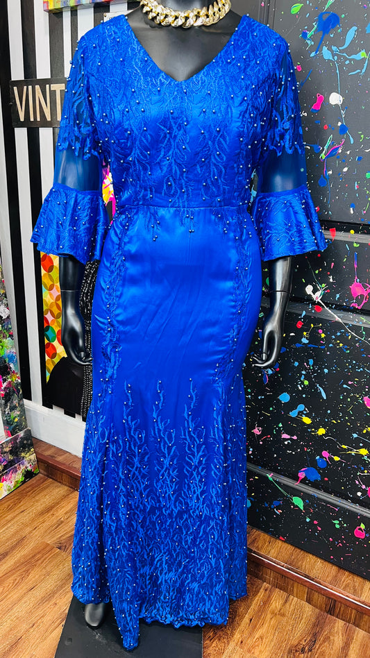 Jewel Blue & Sheer Formal Dress (14)
