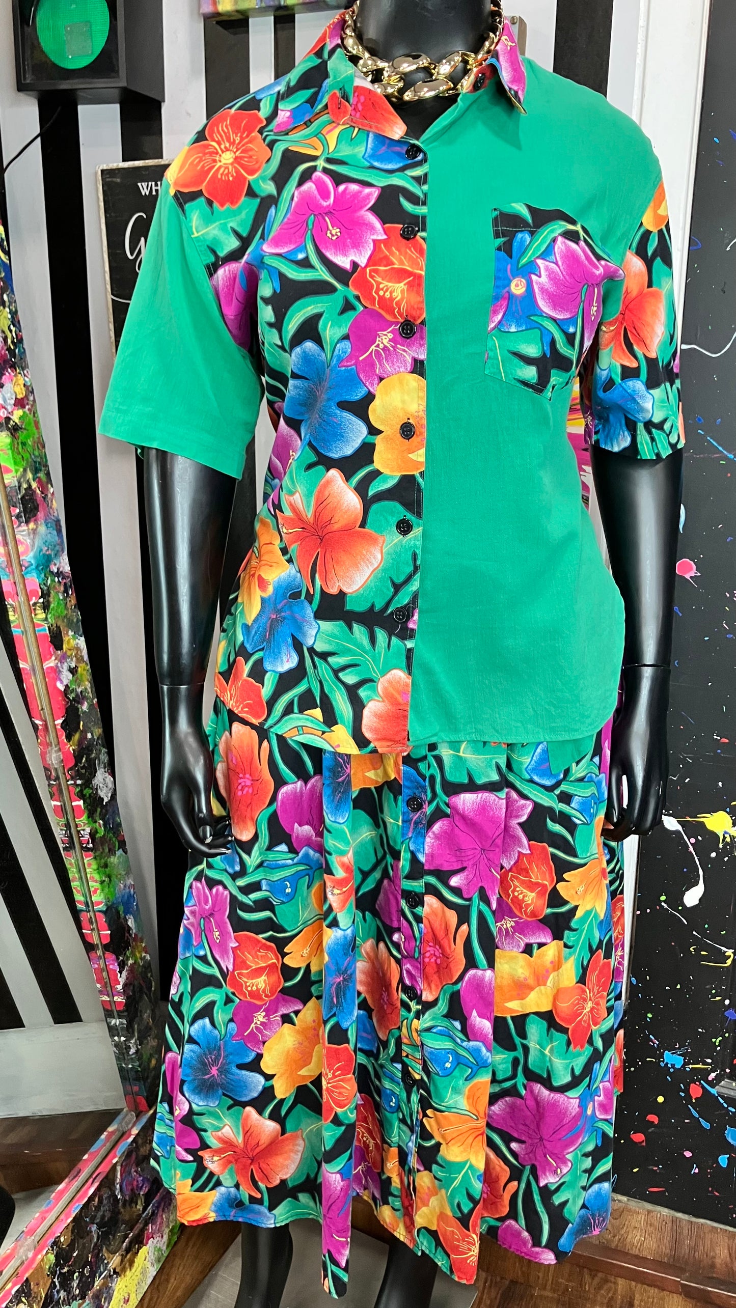 Vintage Cotton Floral Set (16)