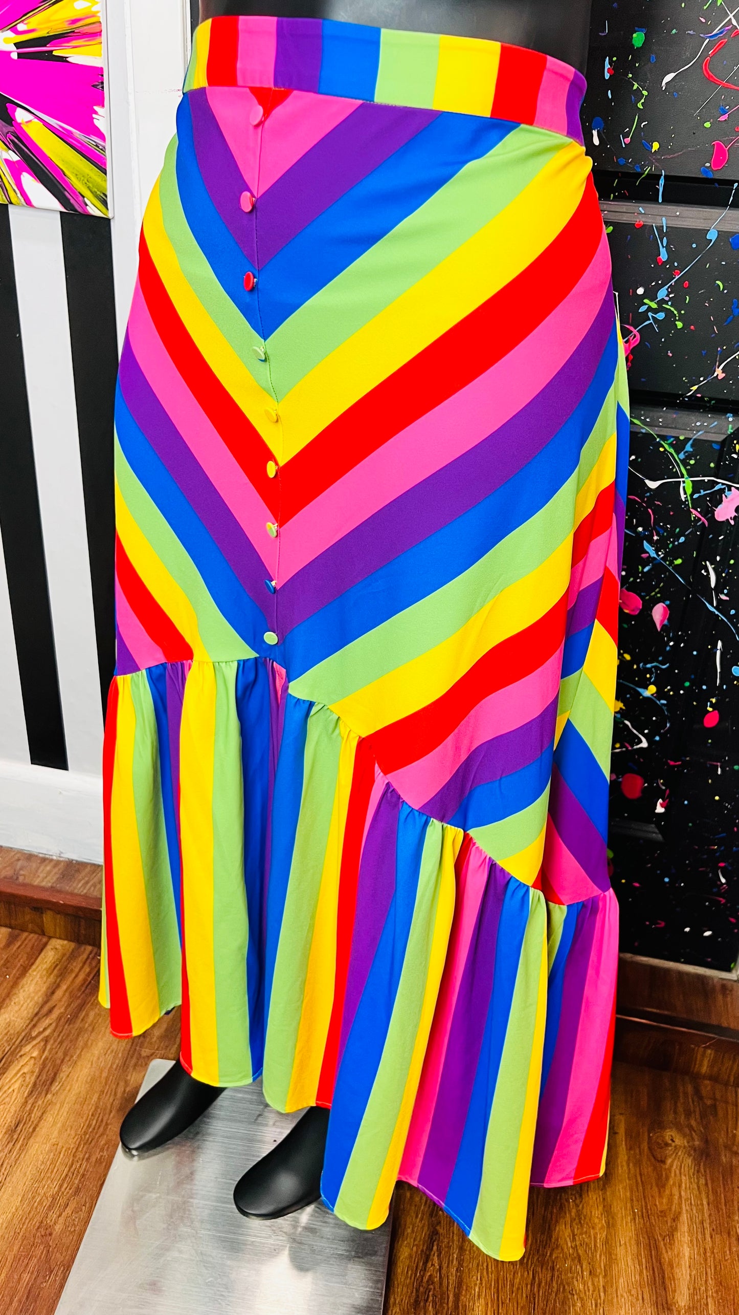 Eloquii New w/ Tags Rainbow Skirt (22)