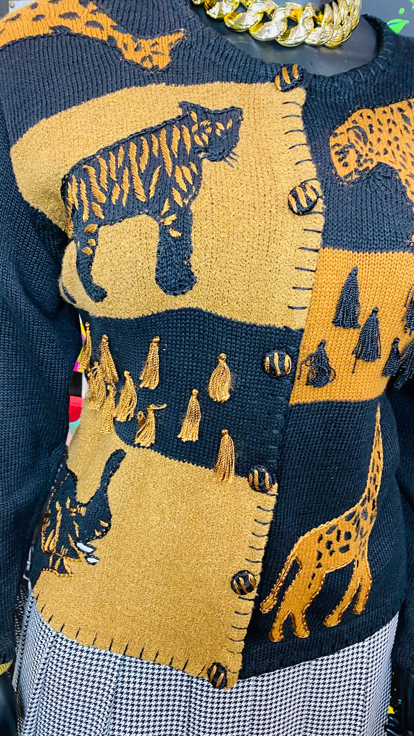 Vintage Safari Button Down Sweater (14/16)