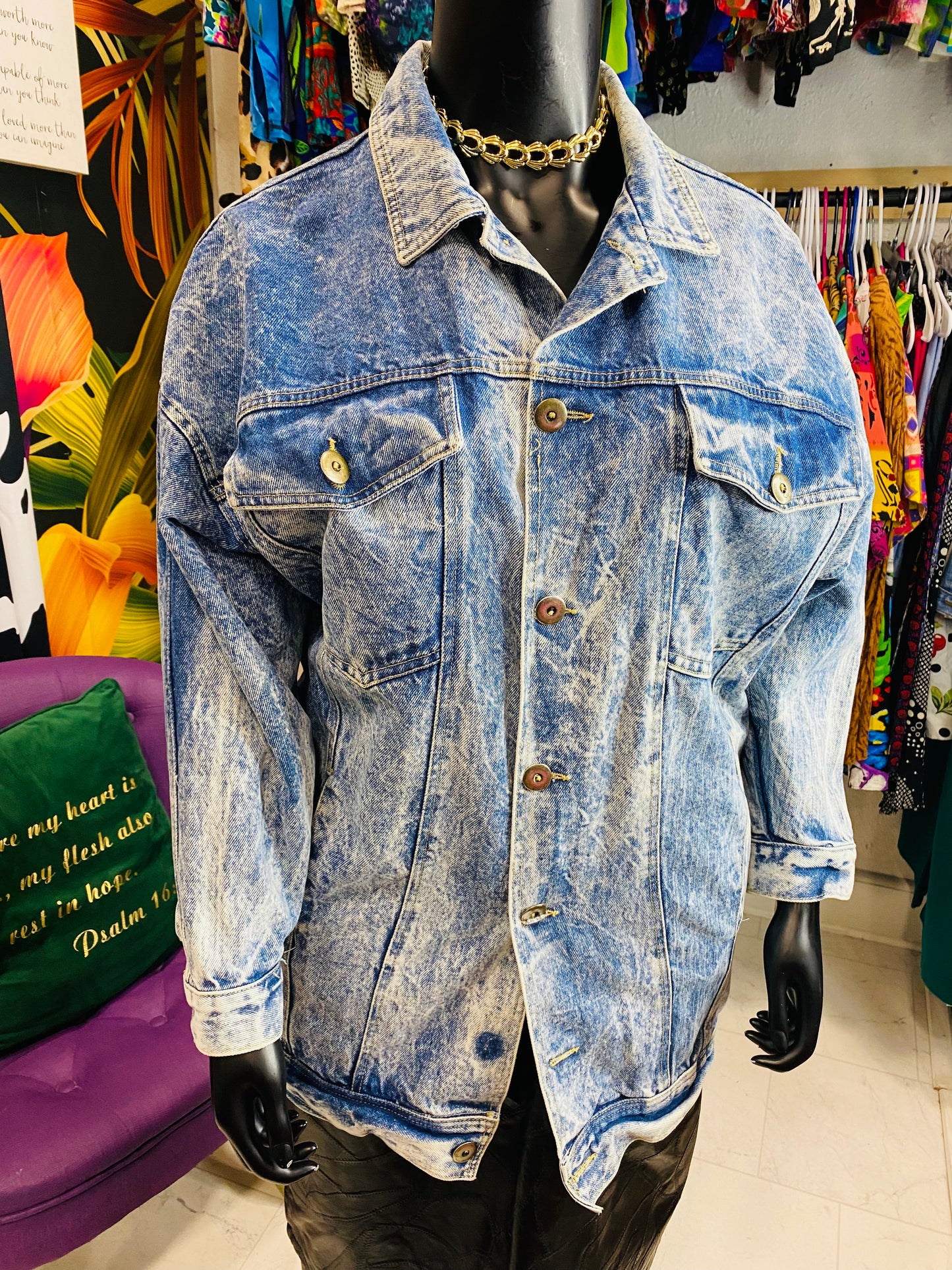 Vintage Denim Stonewashed Jacket