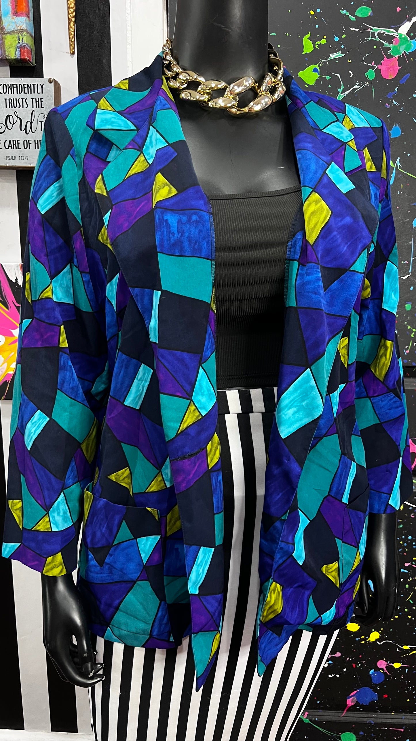 Vintage Abstract Blazer (22)