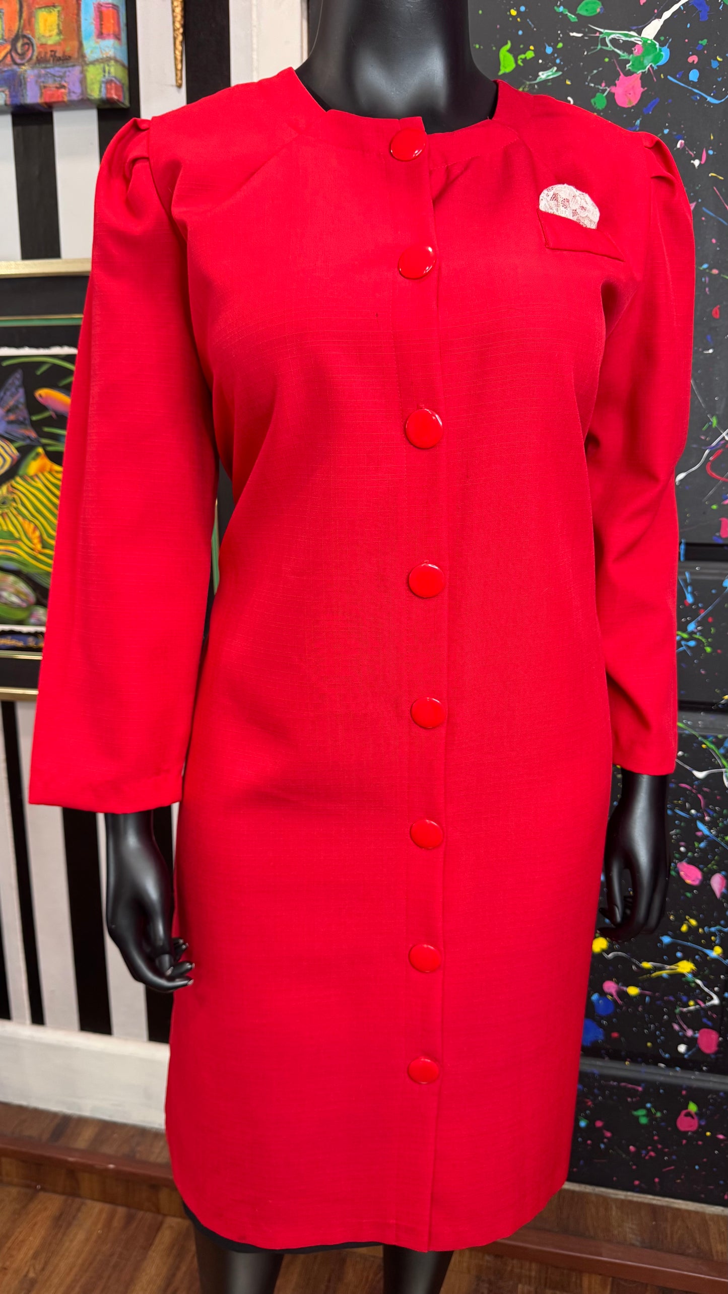 Vintage Polyester Secretary Dress (18)