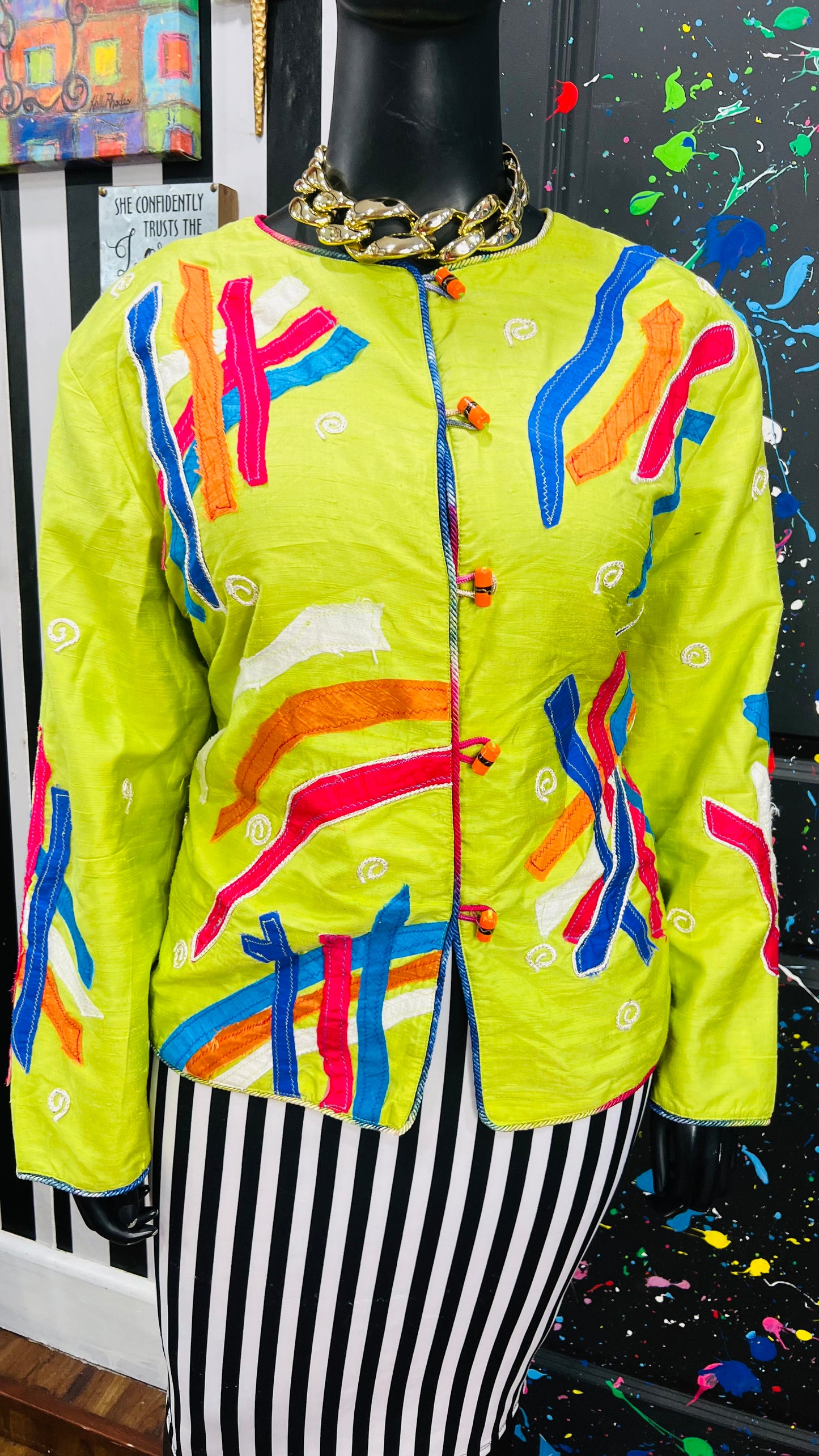 Vintage 100% Silk Blazer (24)