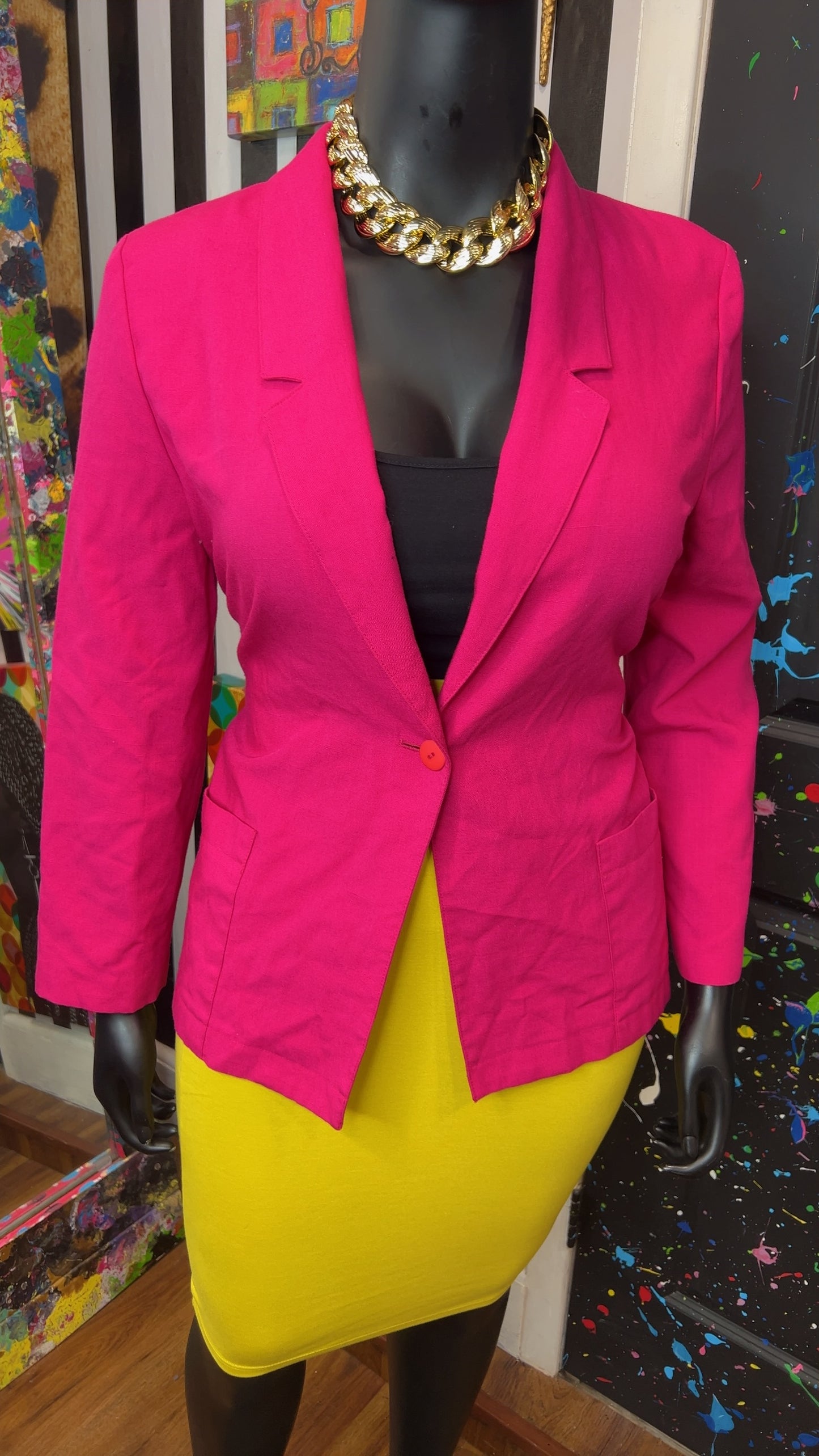 Vintage Pink Blazer (12)