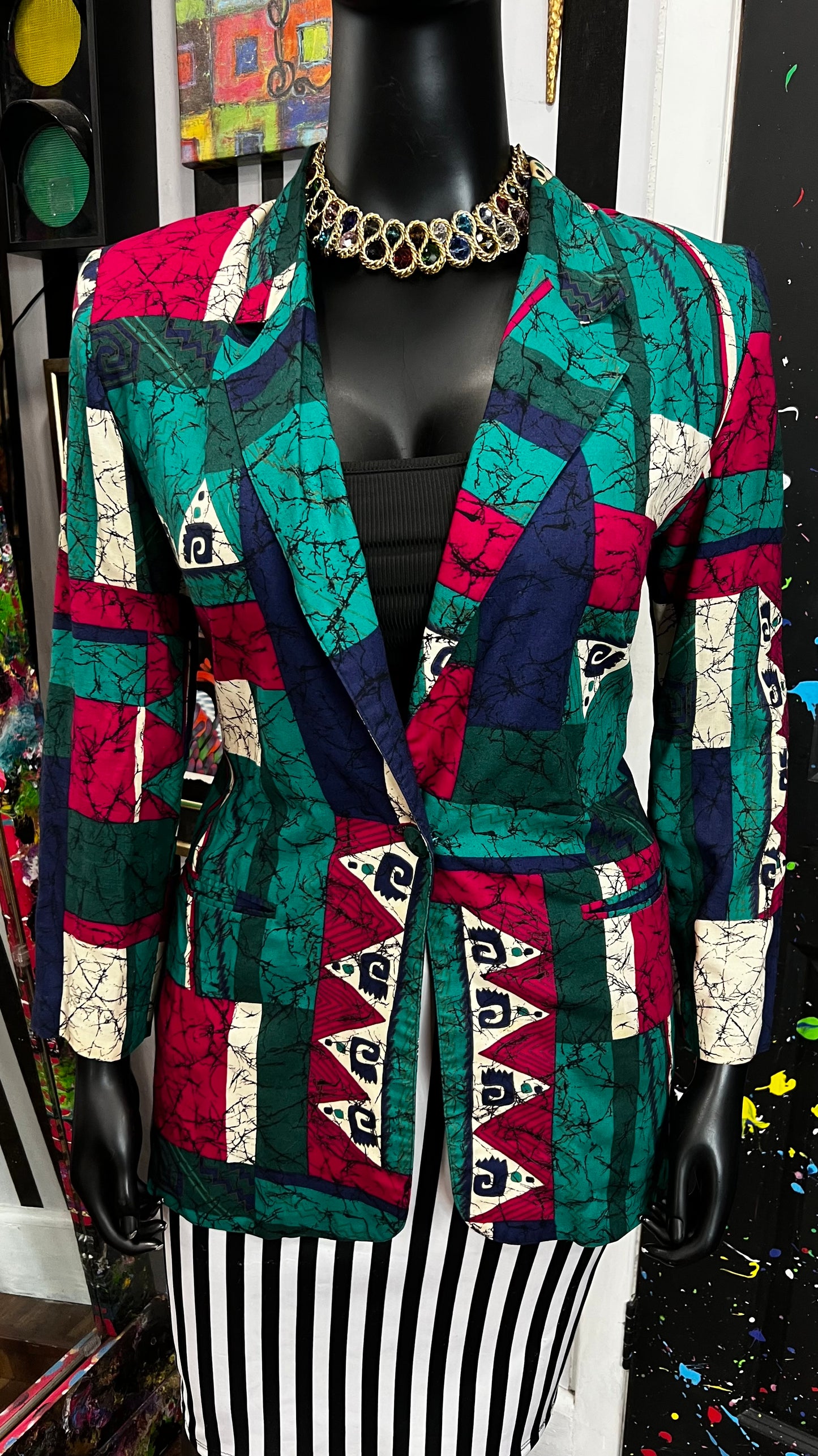Vintage Michael Taylor Rayon Blazer (16)