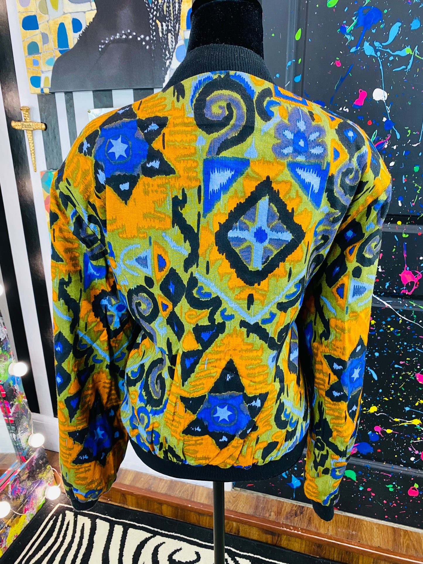 Vintage Peddlers Cropped Puffer Coat