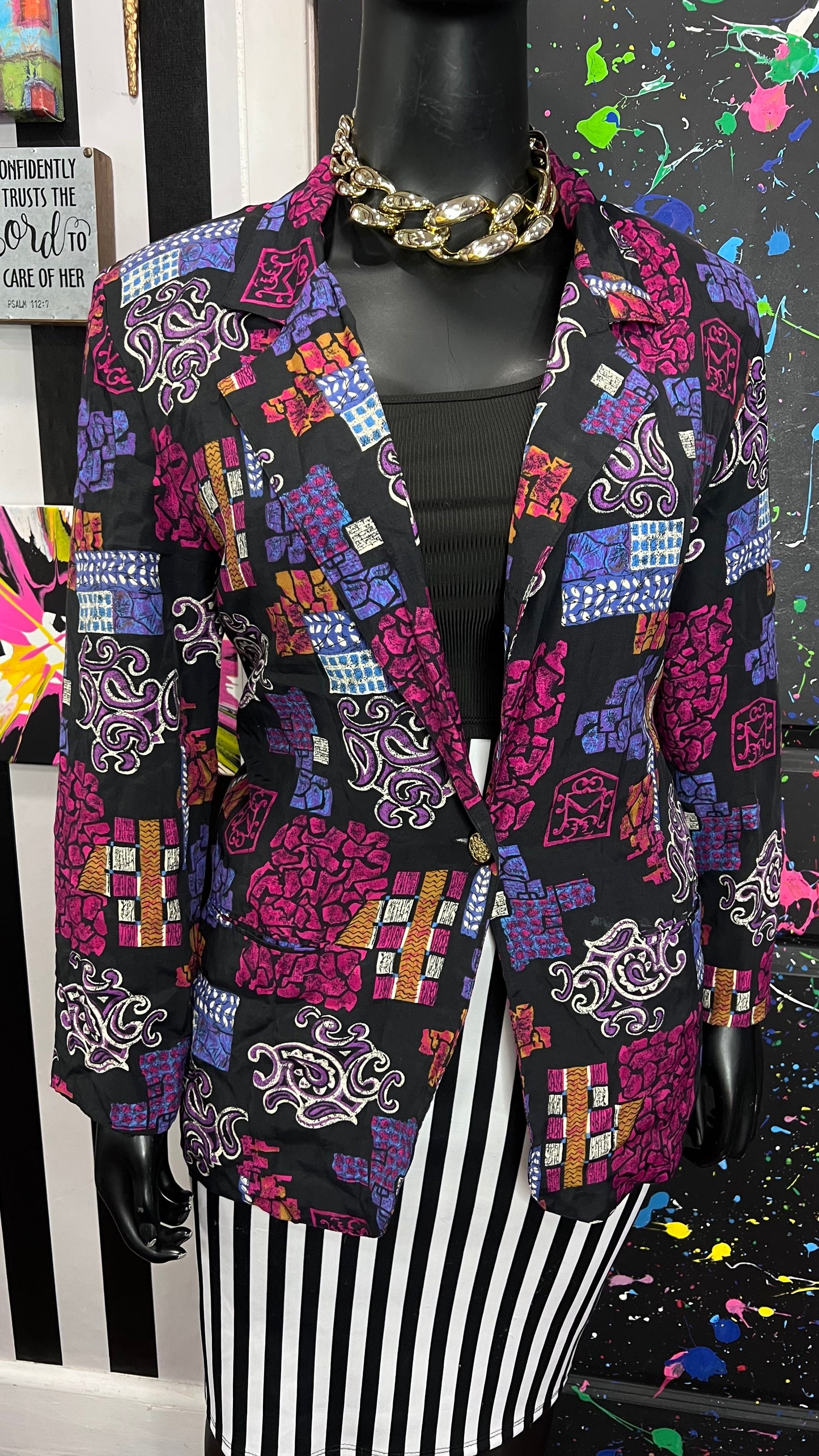 Vintage Abstract Blazer (18/20)