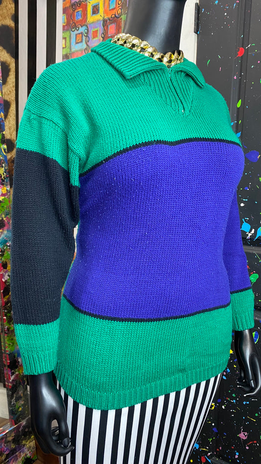 Vintage Colorblock Sweater (14)