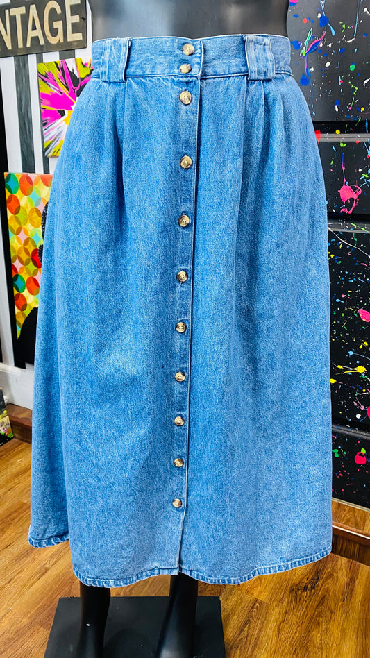 Vintage Denim Skirt (18)