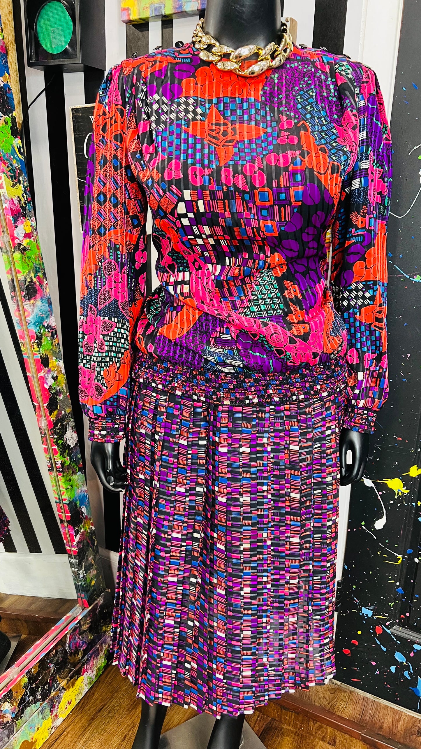 Vintage Jo Hanna York Skirt Set (14)