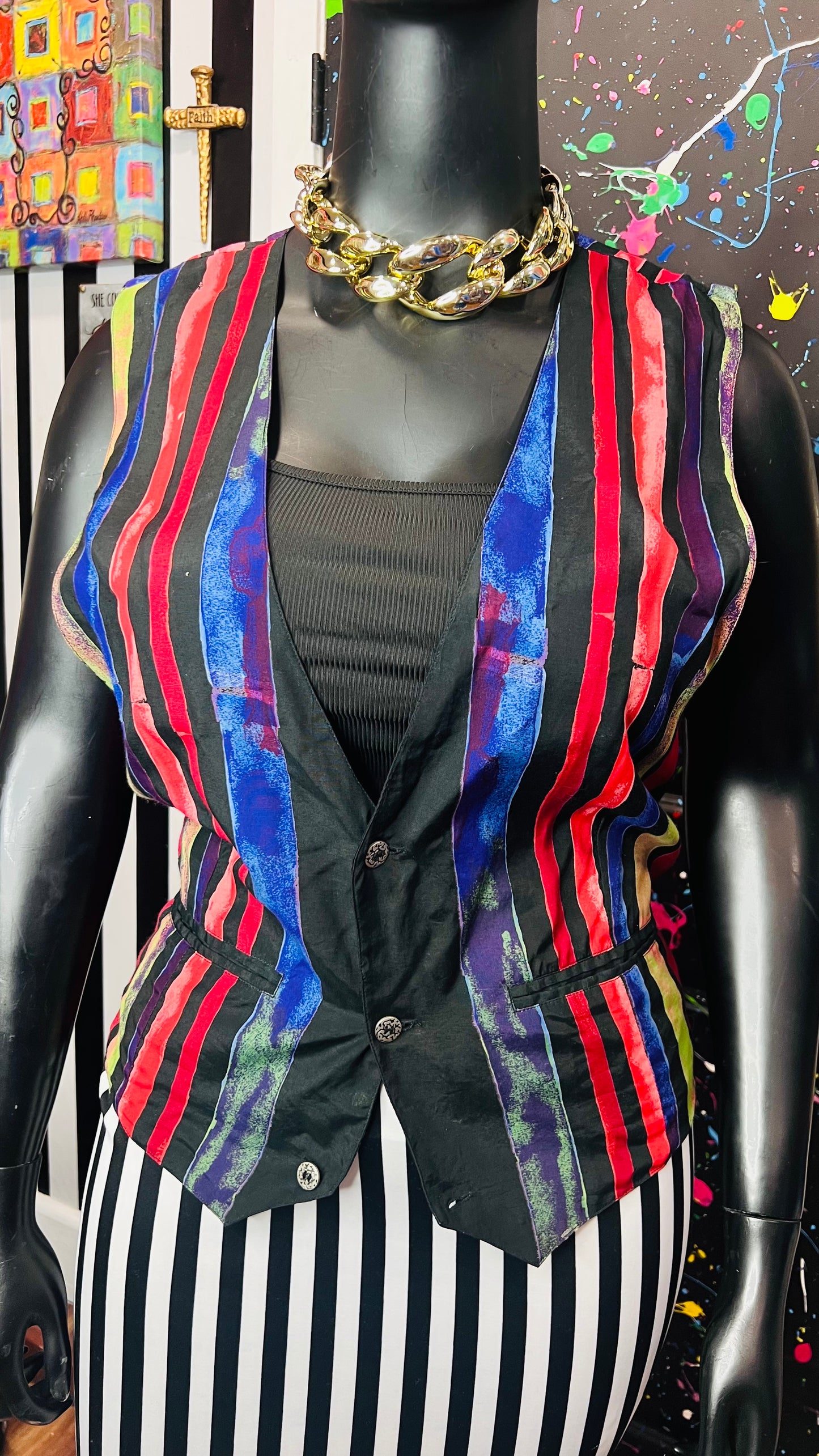 Vintage Rainbow Vest (12)