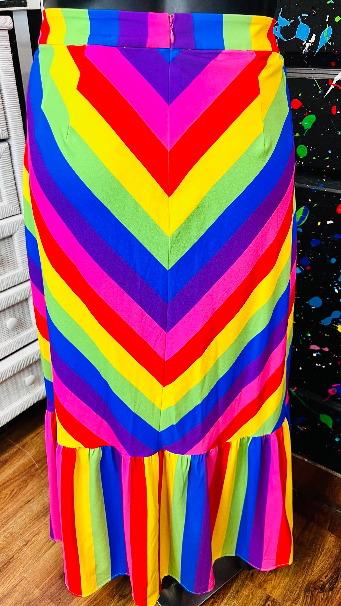 Eloquii New w/ Tags Rainbow Skirt (22)
