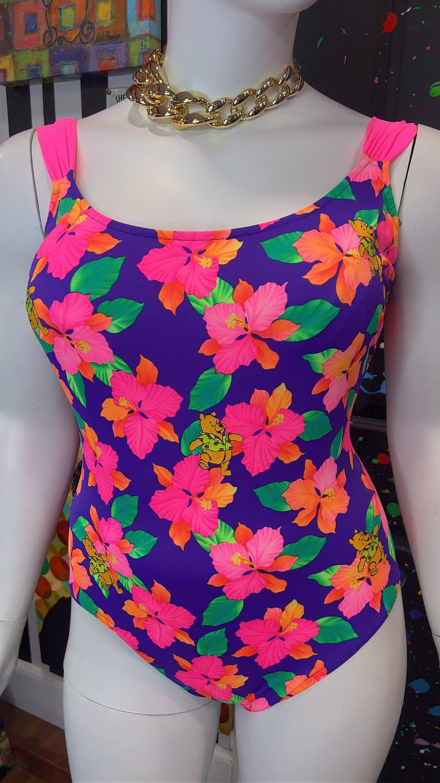 Vintage Winnie the Pooh & Neon Swimsuit (16)