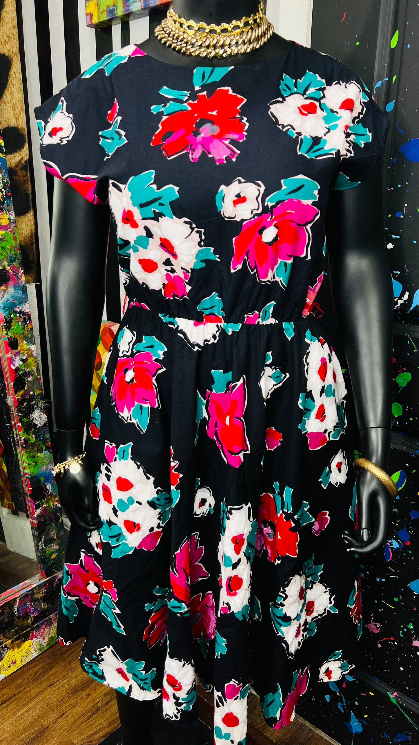 Vintage 80’s Floral Dress (15/16)