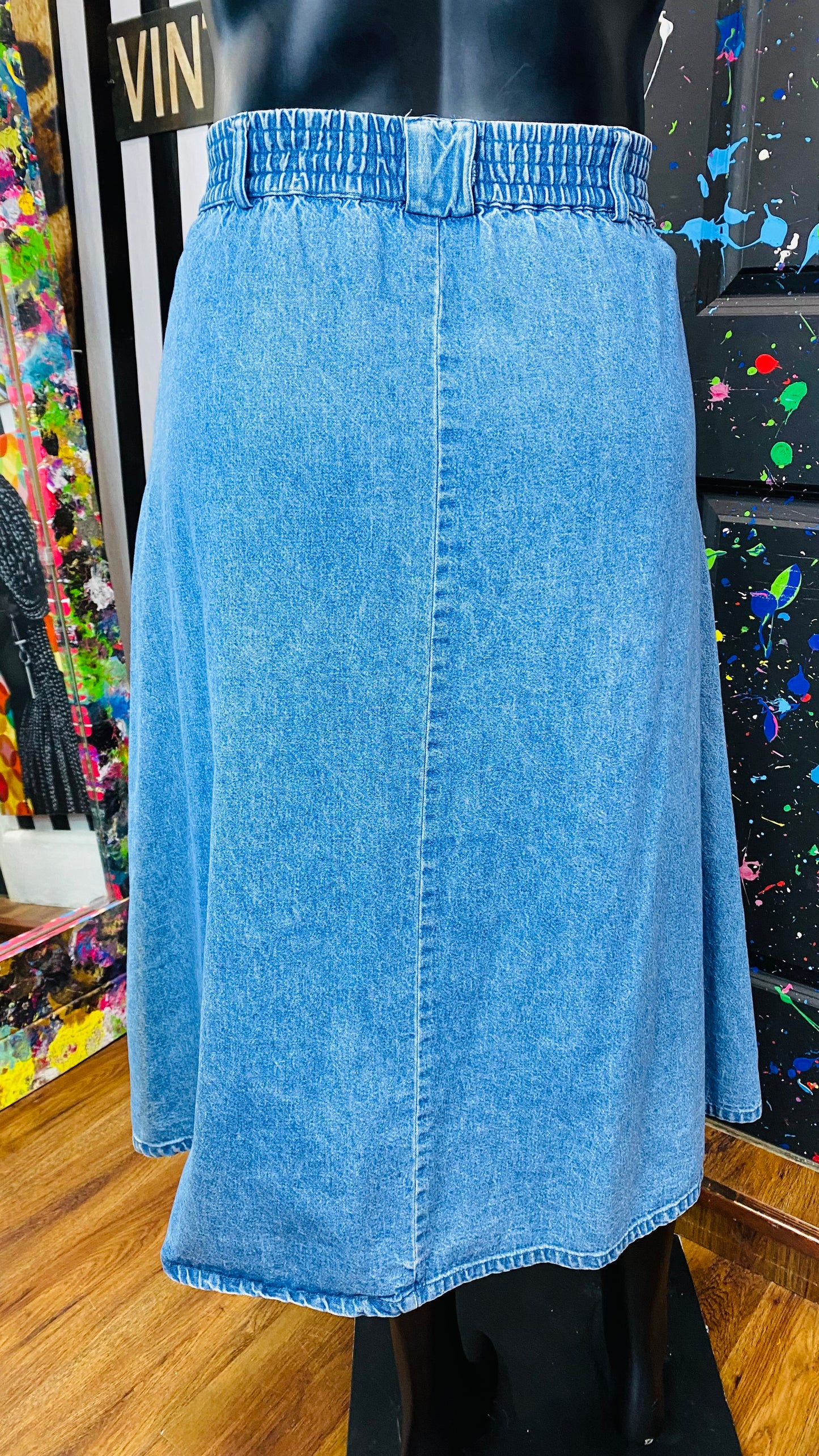 Vintage Denim Skirt (18)