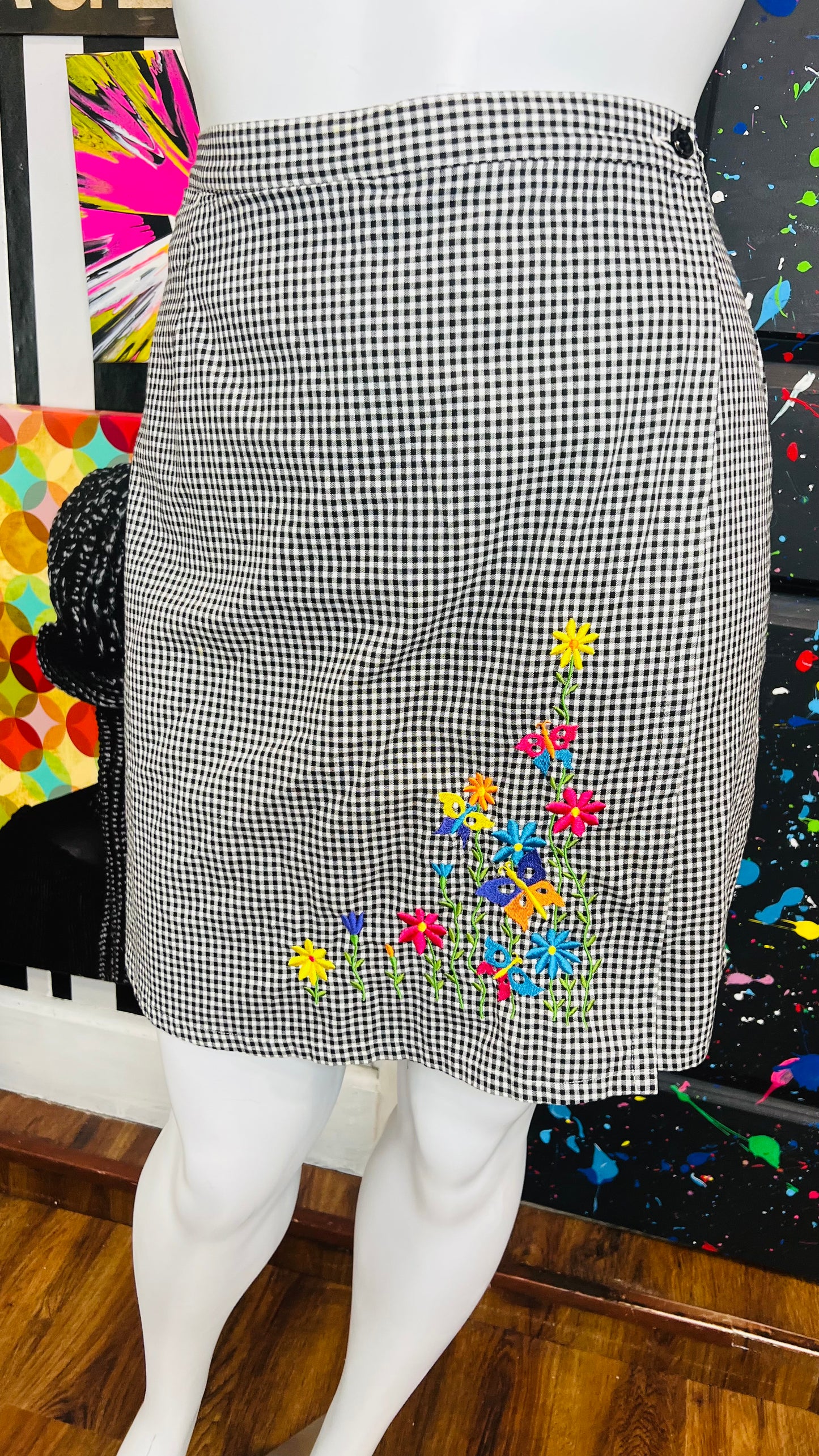 Vintage Black & White Skort (18)