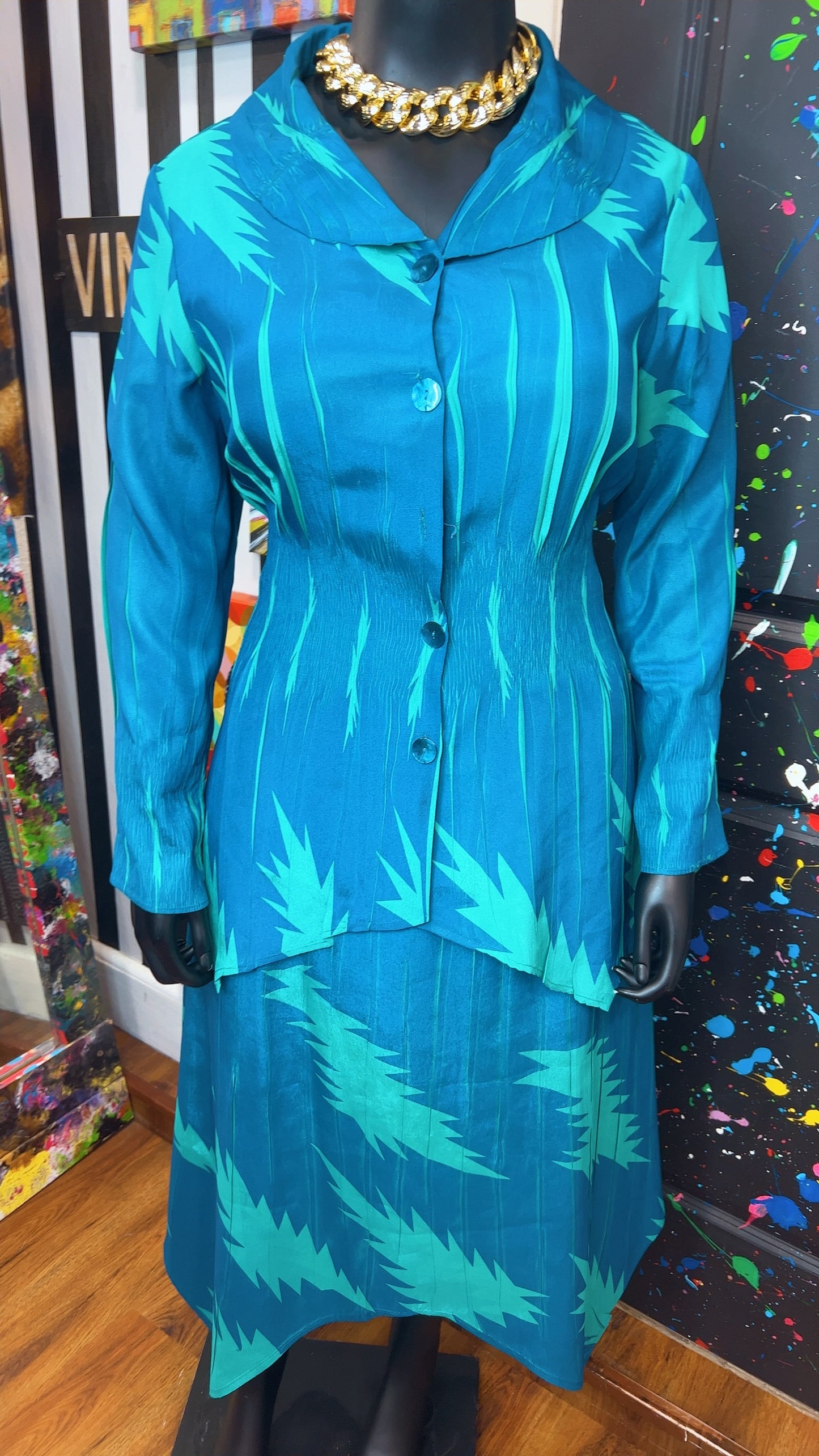 Vintage Blue Mermaid Set Set (18)
